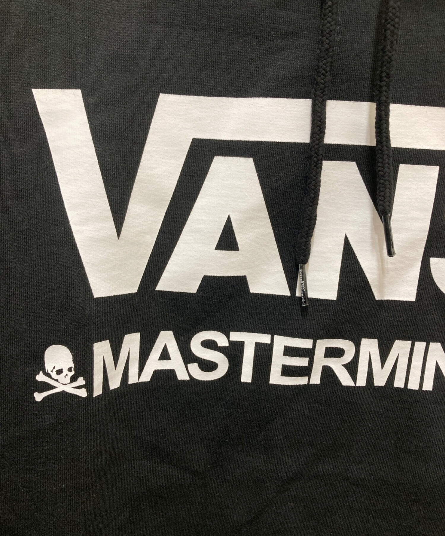 VANS (ヴァンズ) Mastermind JAPAN (マスターマインド ジャパン) プリントパーカー ブラック サイズ:L