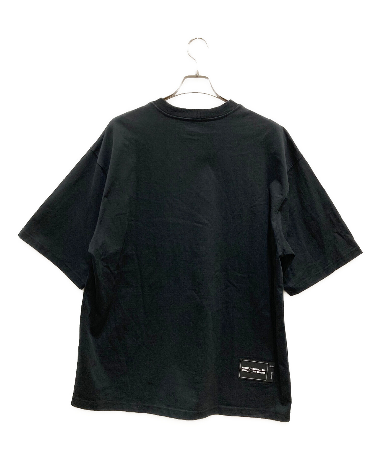 セール国産WE11DONE/ウェルダン　20SS　ロゴプリントTシャツ　WD-TP6-20-074-U-BK　サイズ：M　カラー：ブラック　21n06 丸首