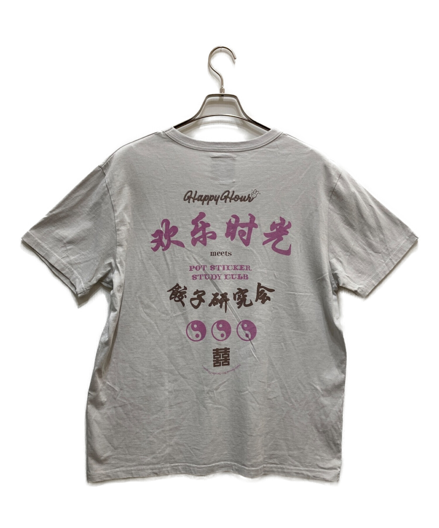 TACOMA FUJI RECORDS (タコマ フジ レコード) Happy Hour meets Pot Sticker Study Club  Tee グレー サイズ:L