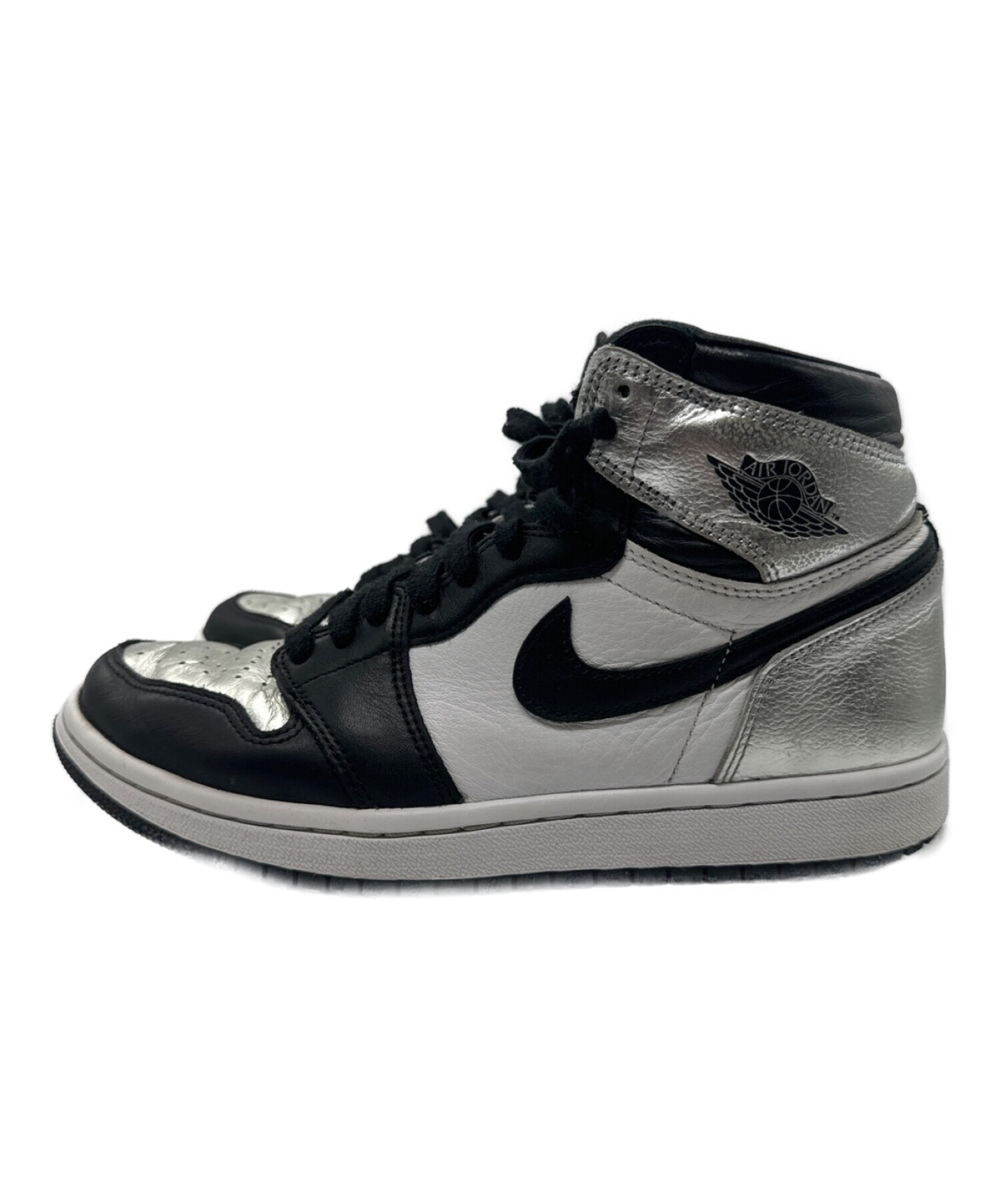 中古・古着通販】NIKE (ナイキ) WMNS Air Jordan 1 Retro High OG Silver Toe ブラック×シルバー  サイズ:24cm｜ブランド・古着通販 トレファク公式【TREFAC FASHION】スマホサイト