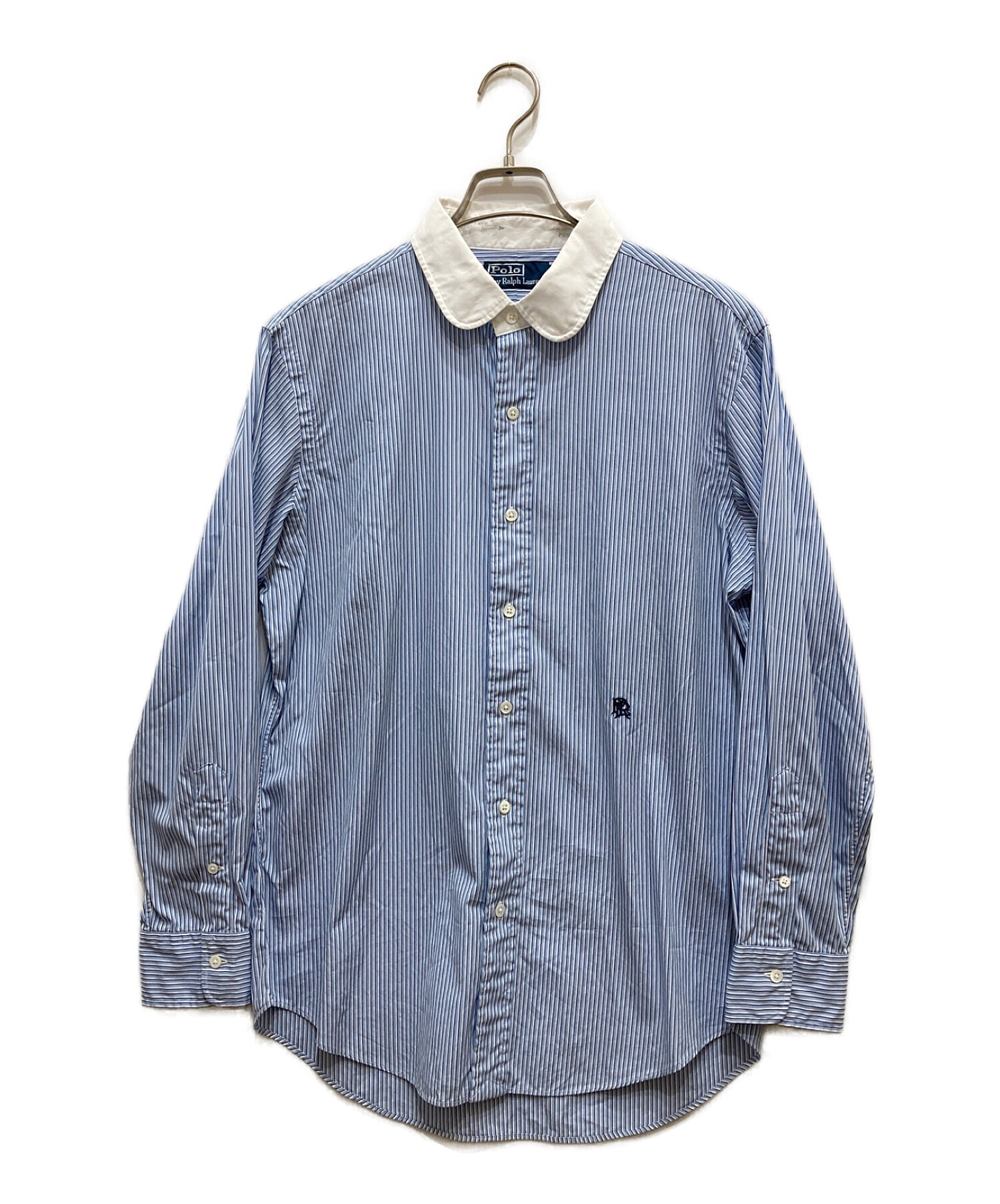 POLO RALPH LAUREN (ポロ・ラルフローレン) ストライプシャツ ブルー サイズ:L