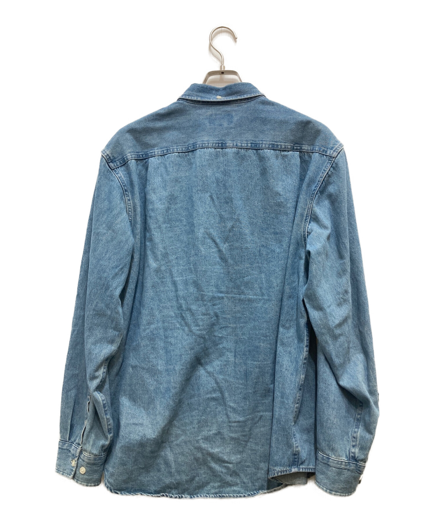 SUPREME (シュプリーム) Classic Logo Denim Shirt インディゴ サイズ:L