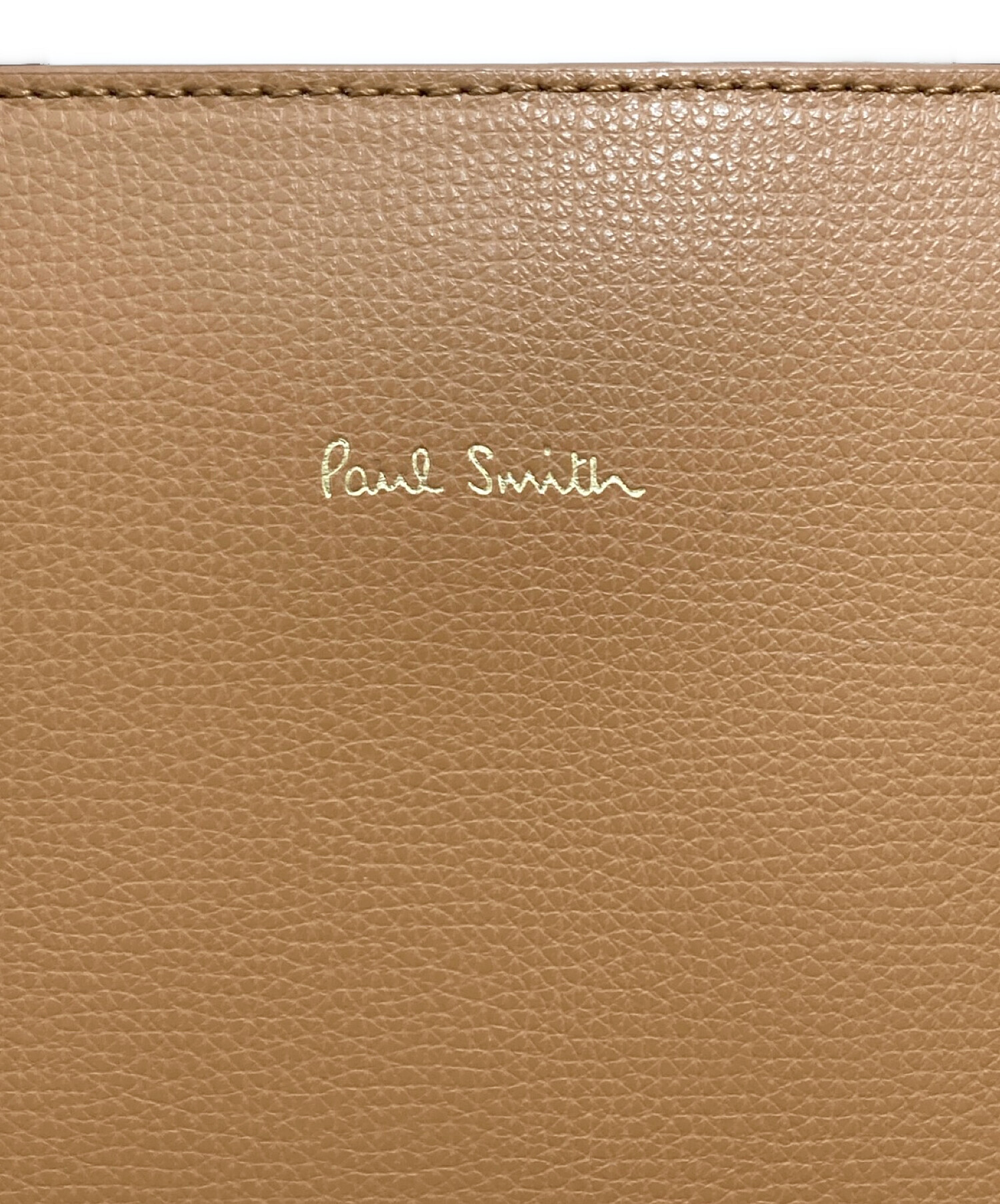 PAUL SMITH (ポールスミス) 2WAYレザートートバッグ ブラウン