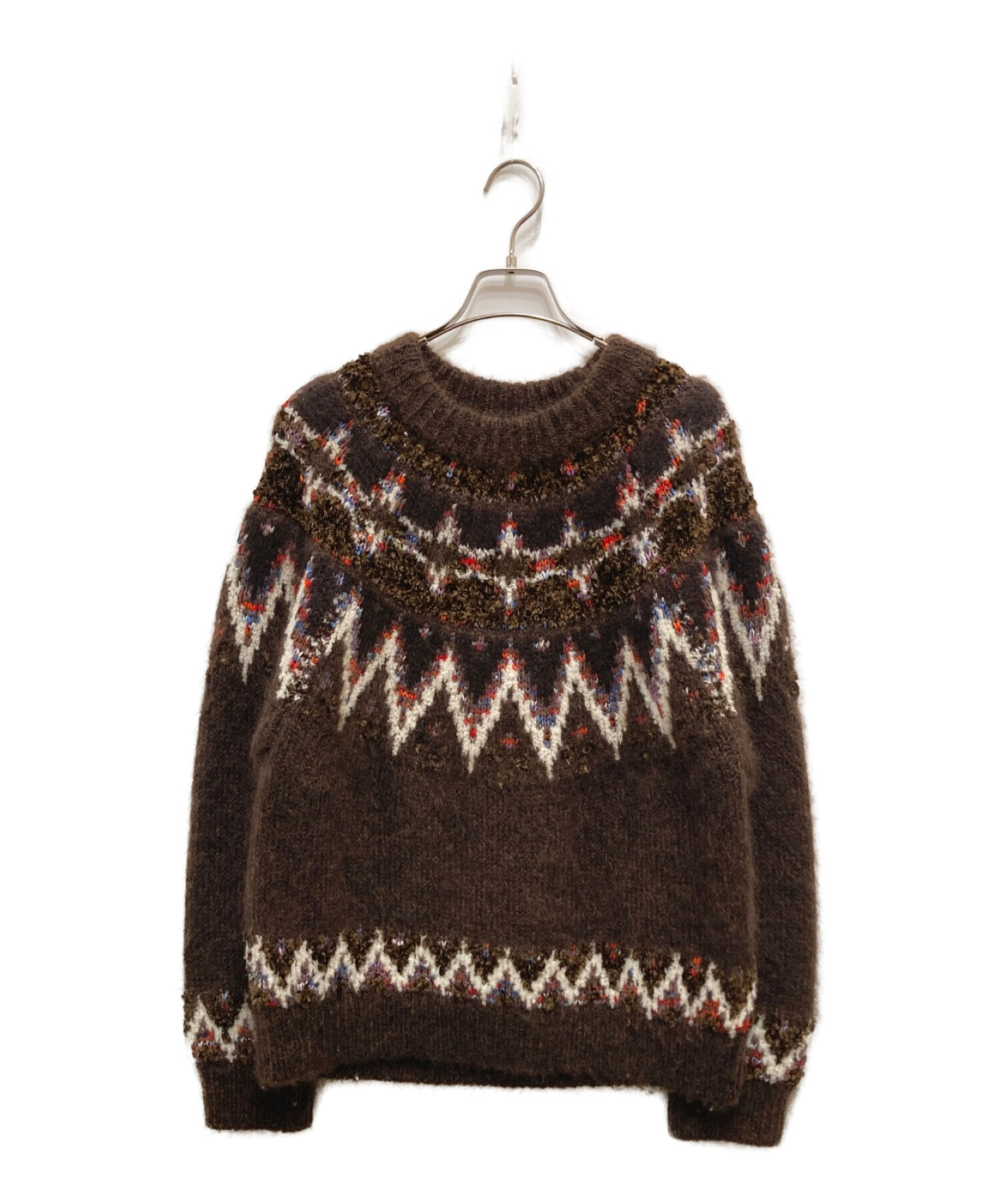 Coohem (コーヘン) MOHAIR NORDIC SWEATER/モヘヤノルディックセーター ブラック サイズ:M