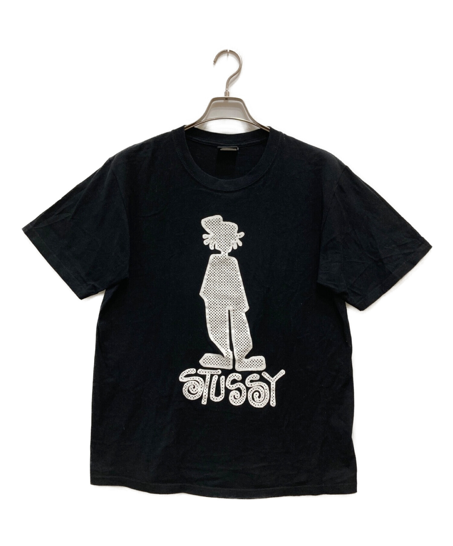 stussy (ステューシー) シャドーマンプリントTシャツ ブラック サイズ:M
