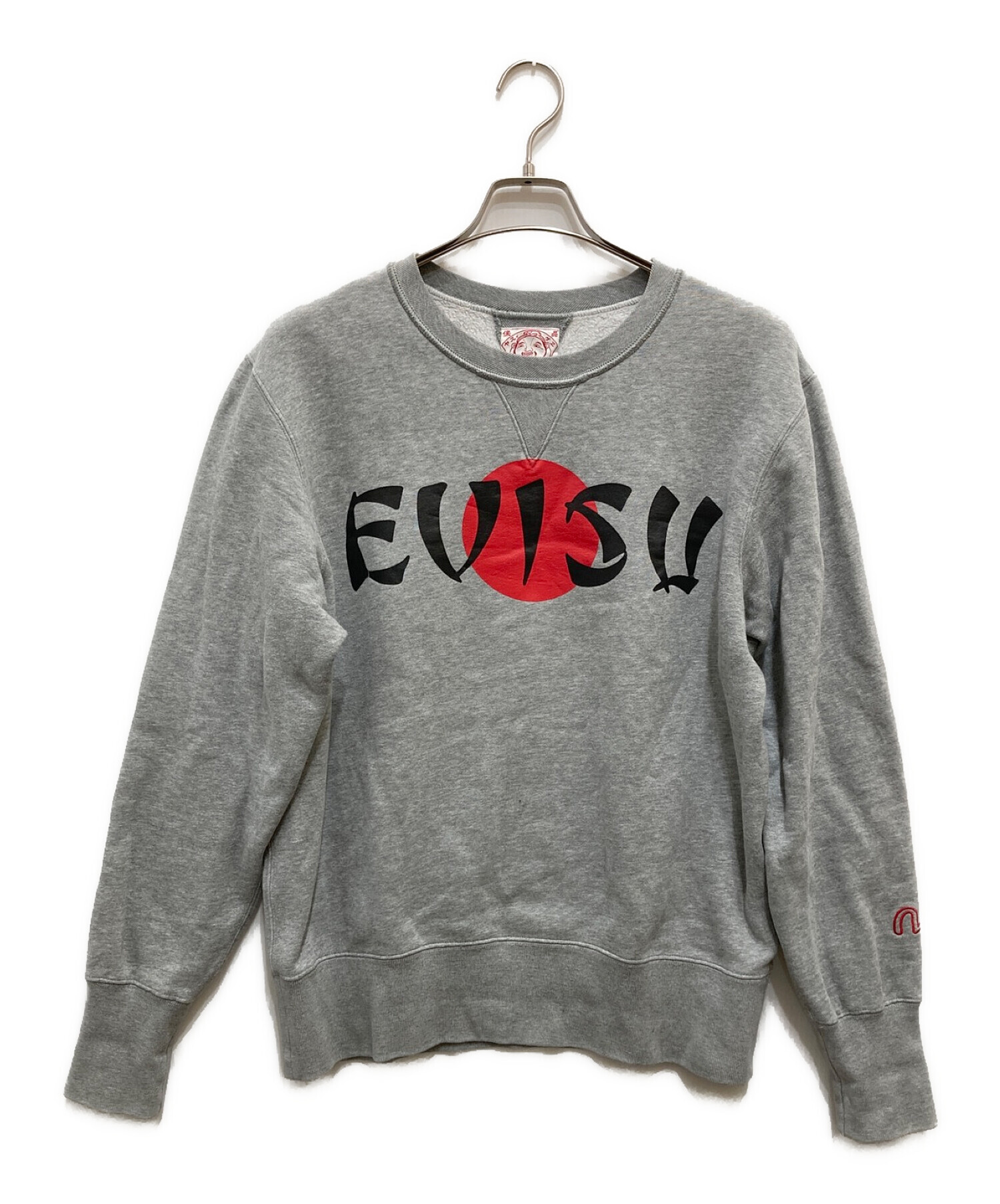 中古・古着通販】EVISU (エビス) クルーネックロゴスウェット グレー