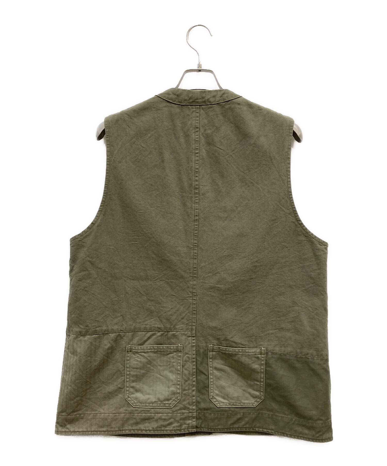 NIGEL CABOURN (ナイジェルケーボン) JERKIN VEST MIX/ジャーキンベストミックス オリーブ サイズ:48