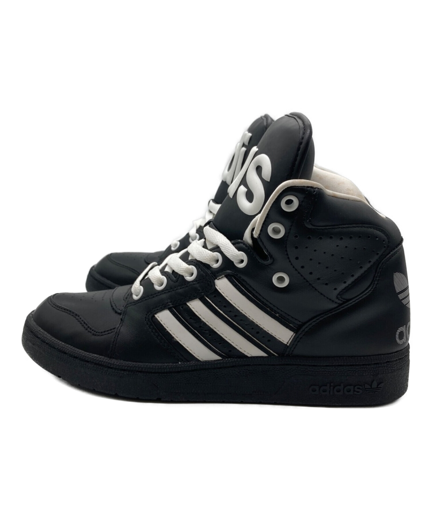 adidas (アディダス) JEREMY SCOTT (ジェレミースコット) INSTINCT HI ブラック×ホワイト サイズ:25.5cm