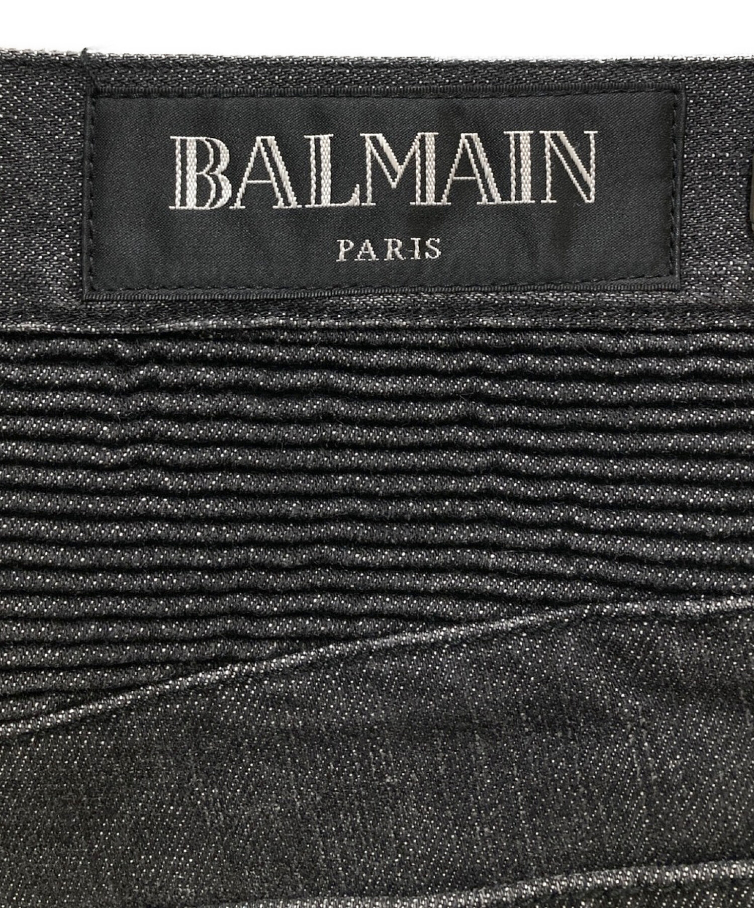 中古・古着通販】BALMAIN (バルマン) バイカーパンツ ブラック サイズ:27｜ブランド・古着通販 トレファク公式【TREFAC  FASHION】スマホサイト