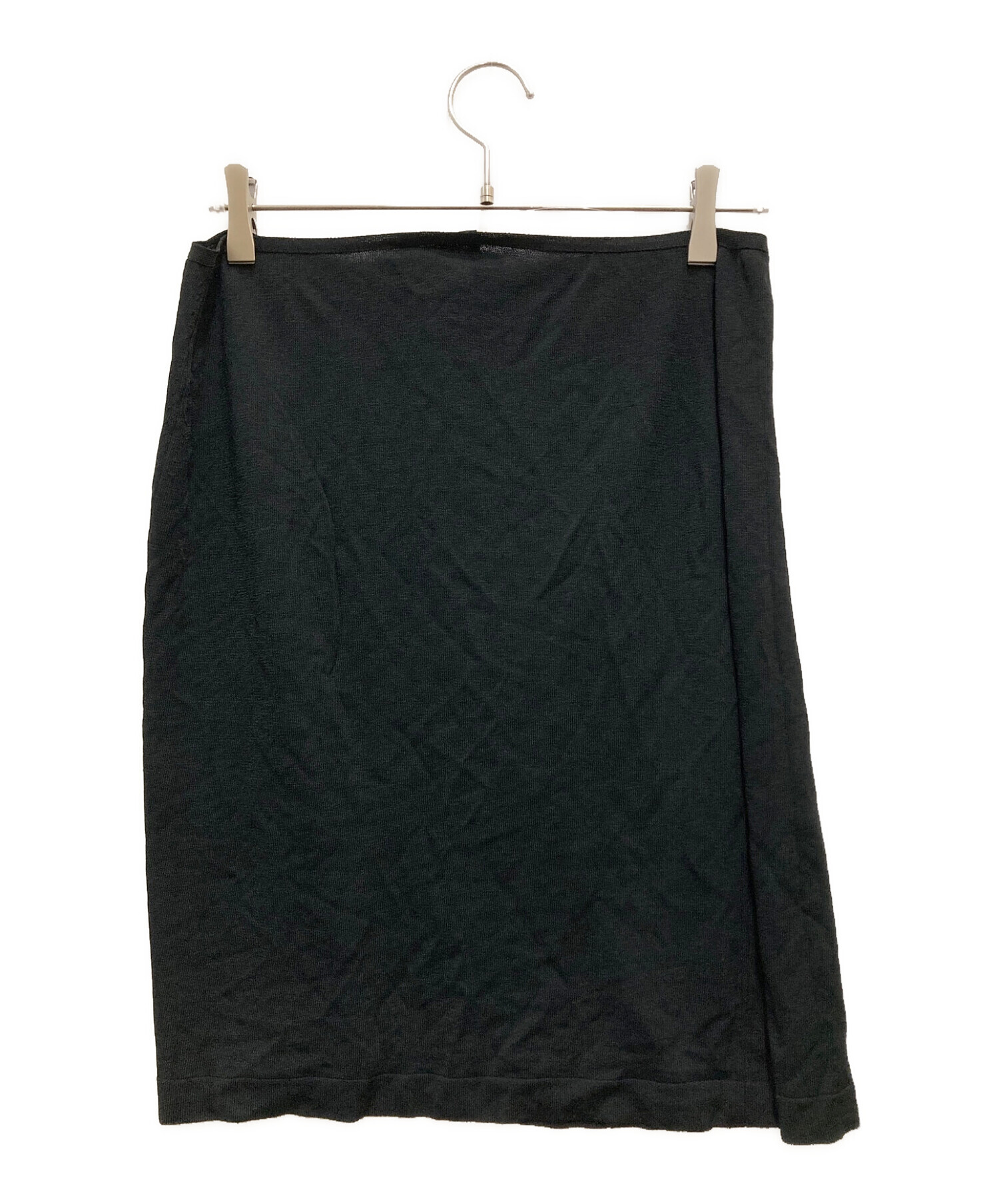 CHANEL (シャネル) ラップスカート ブラック サイズ:38