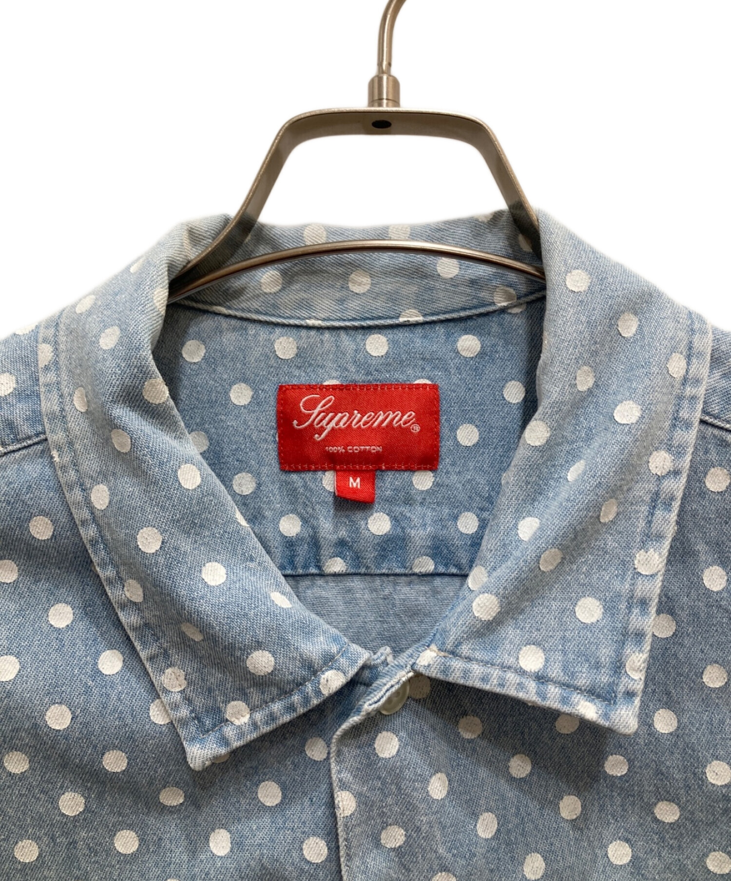 中古・古着通販】SUPREME (シュプリーム) 18SS Polka Dot Denim Shirt ...