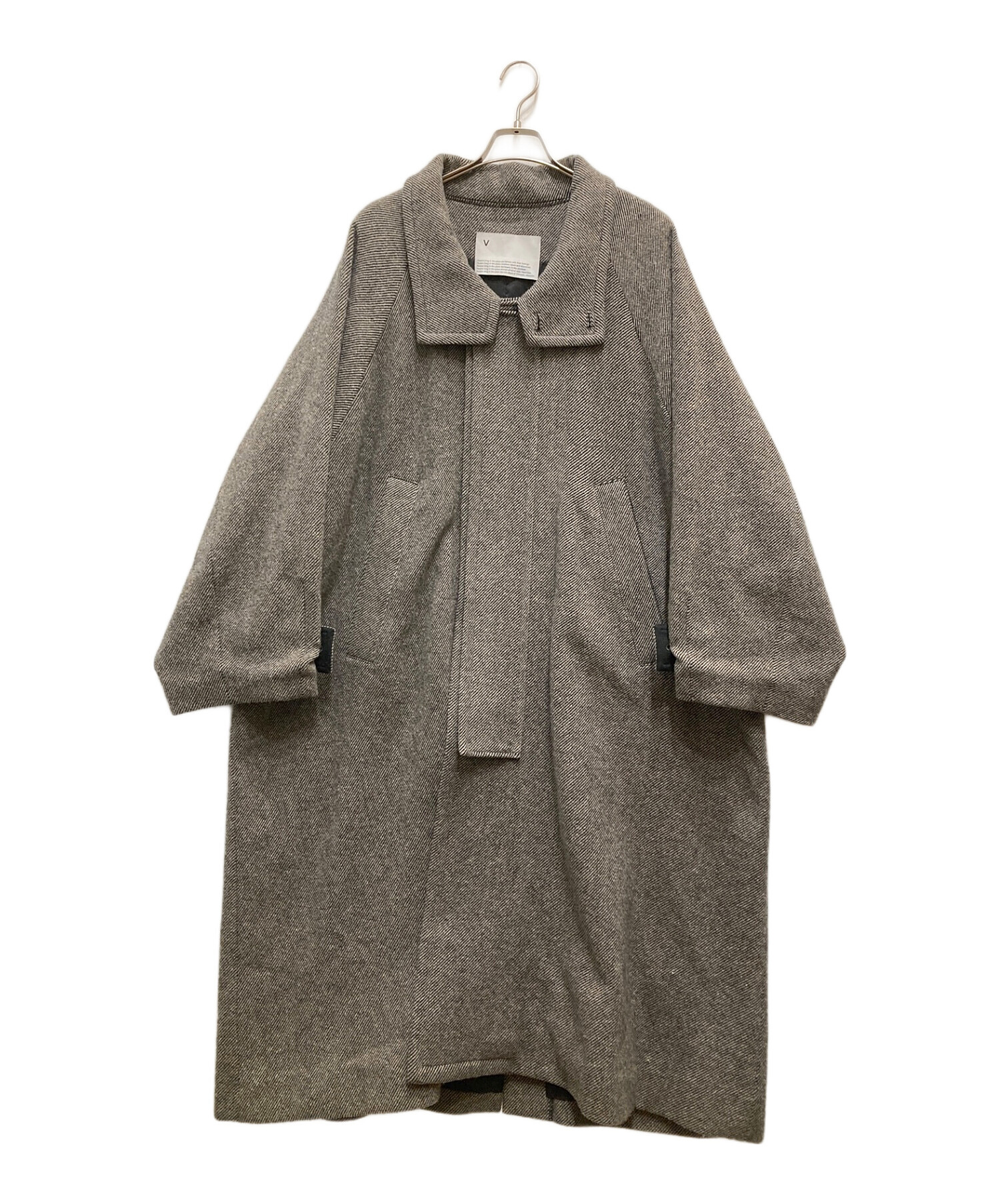 中古・古着通販】VOAAOV (ヴォアーブ) TWEED OVERSIZE STANDCOLLAR COAT ブラウン サイズ:1｜ブランド・古着通販  トレファク公式【TREFAC FASHION】スマホサイト