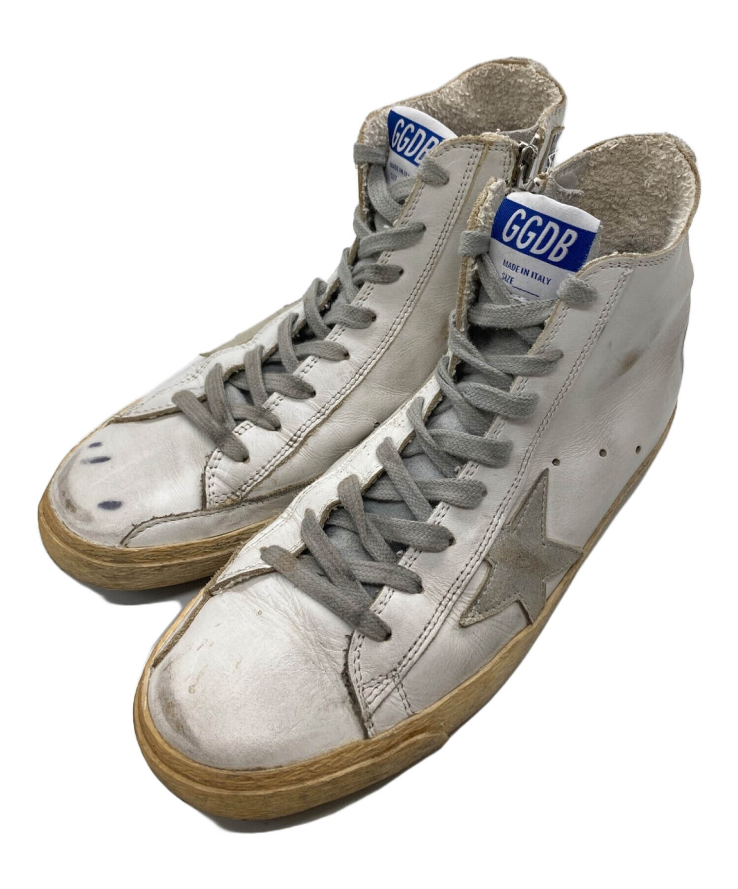 中古・古着通販】GOLDEN GOOSE (ゴールデングース) ハイカットスニーカー ホワイト サイズ:38｜ブランド・古着通販  トレファク公式【TREFAC FASHION】スマホサイト