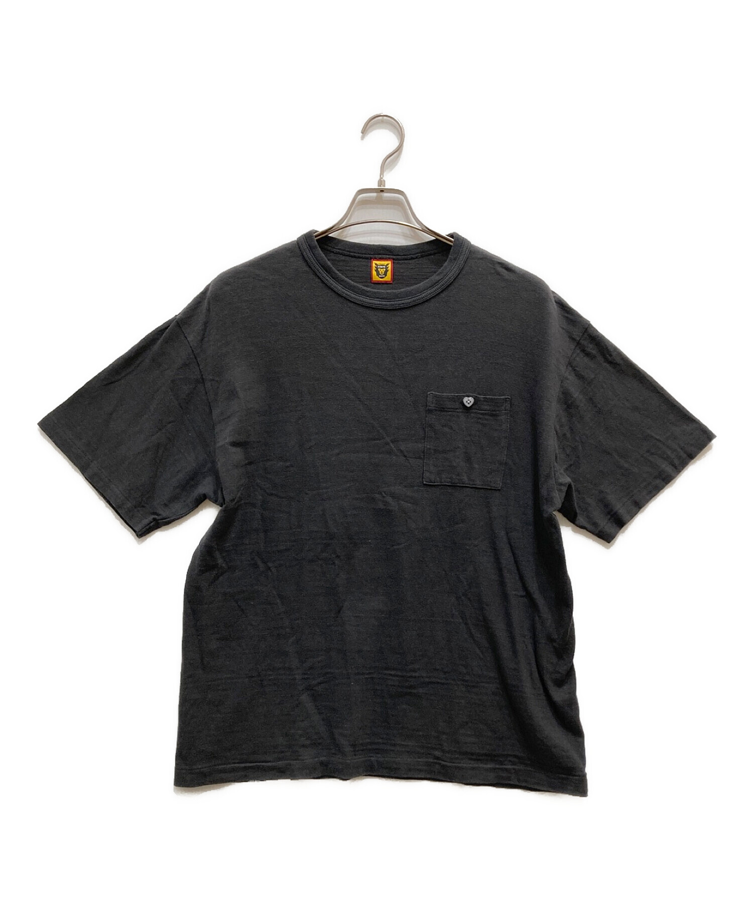 HUMAN MADE (ヒューマンメイド) バックプリントポケットTシャツ グレー サイズ:XL
