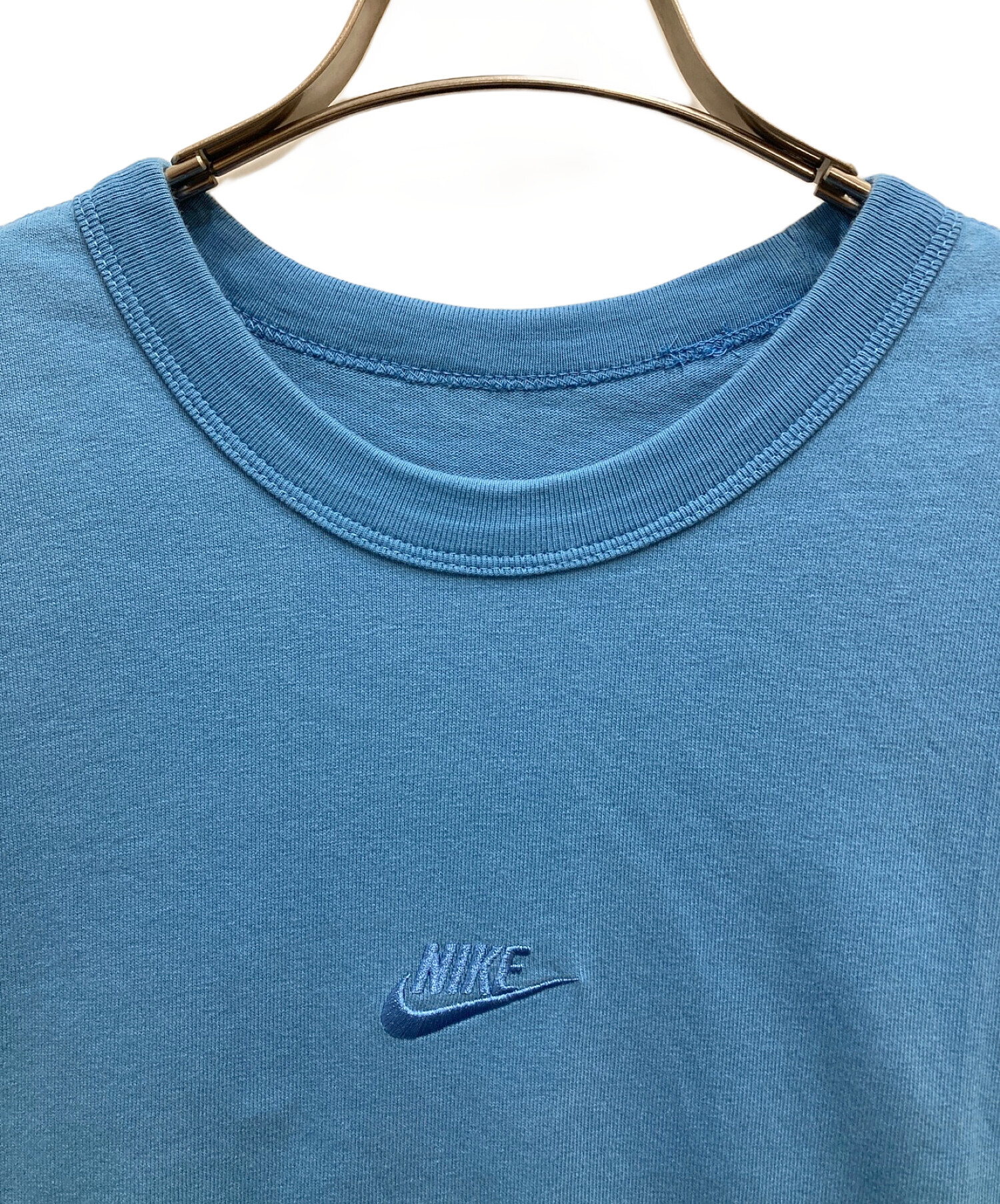 NIKE (ナイキ) 刺繍ロゴTシャツ ブルー サイズ:M