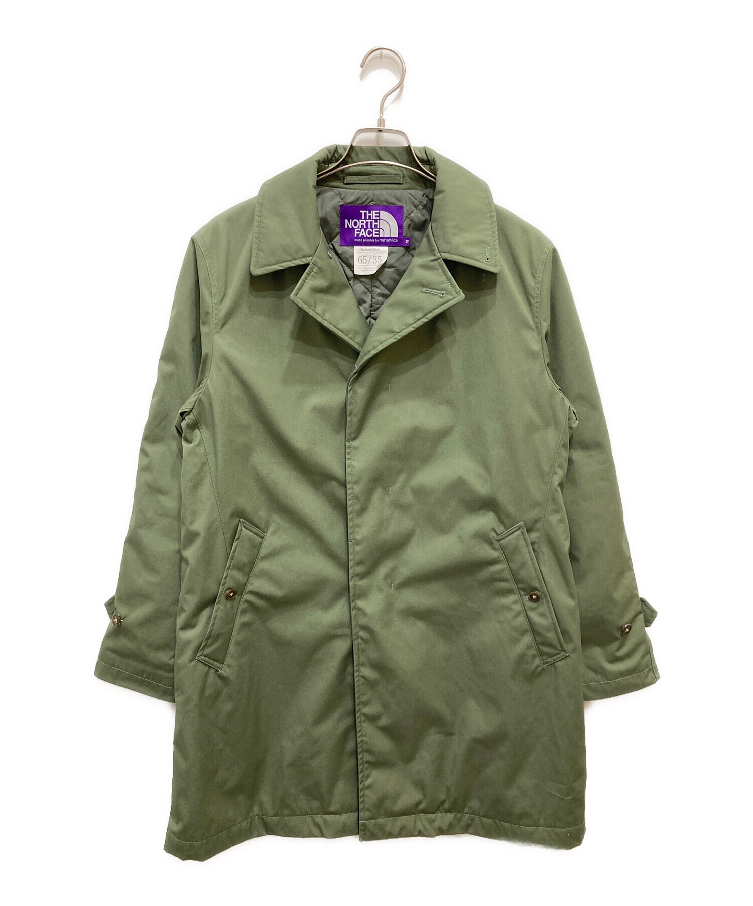 THE NORTHFACE PURPLELABEL (ザ・ノースフェイス パープルレーベル) Insulation Soutien Coller  Coat/ インシュレーションステンカラーコート グリーン サイズ:M