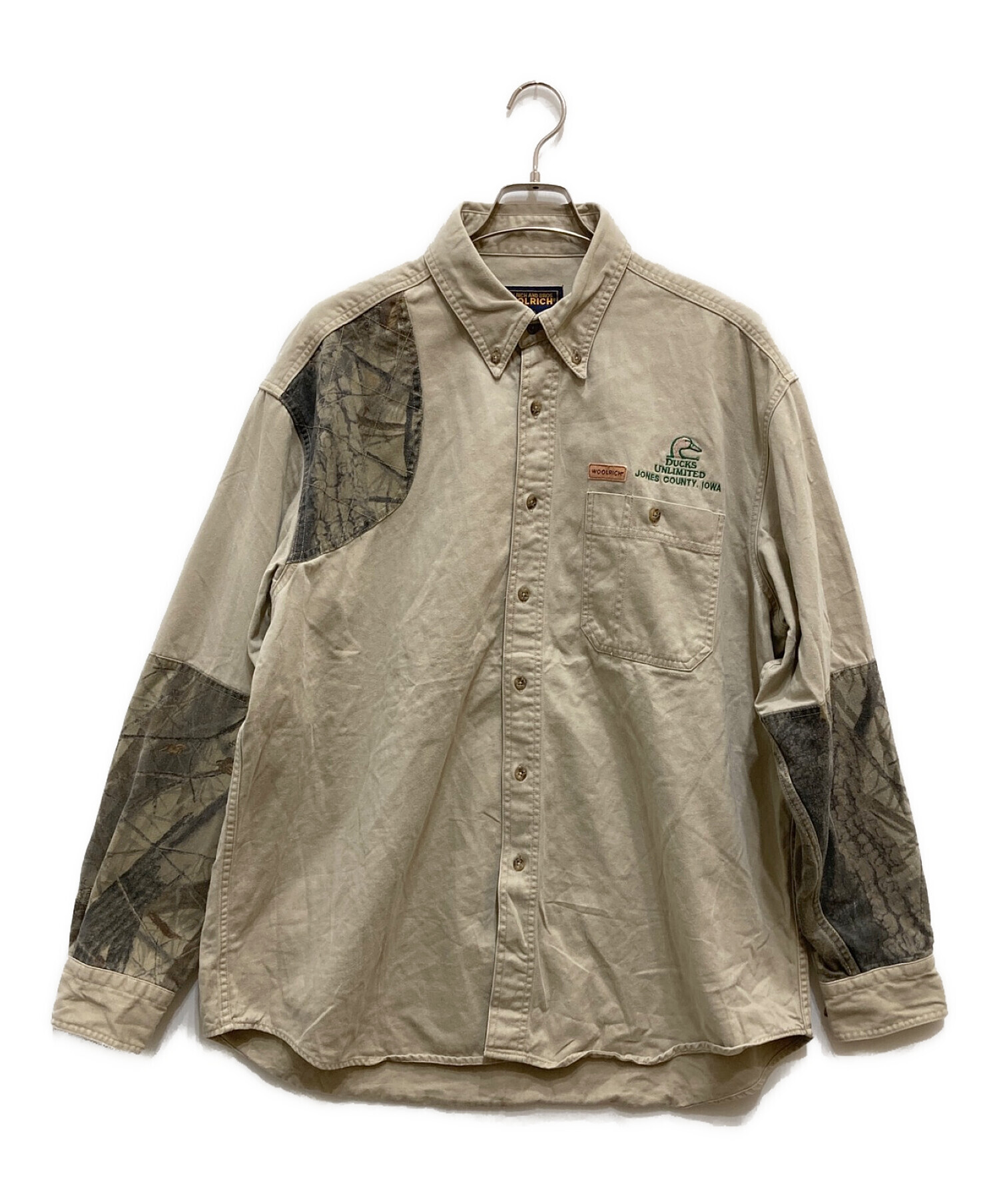 中古・古着通販】WOOLRICH JOHN RICH & BROS. (ウールリッチ ジョンリッチ アンド ブロス) ハンティングシャツジャケット  カーキ サイズ:XL｜ブランド・古着通販 トレファク公式【TREFAC FASHION】スマホサイト