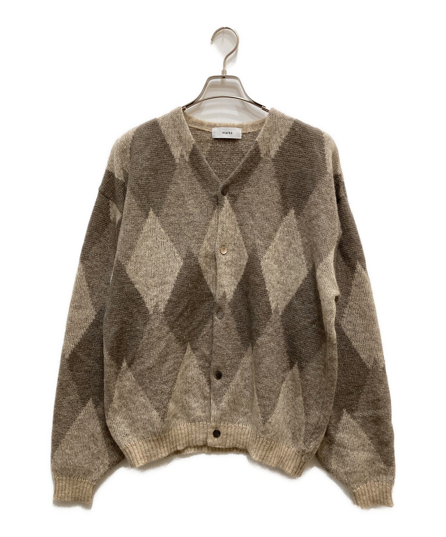 MARKA (マーカ) KID MOHAIR CARDIGAN/キッドモヘアカーディガン ベージュ サイズ:S