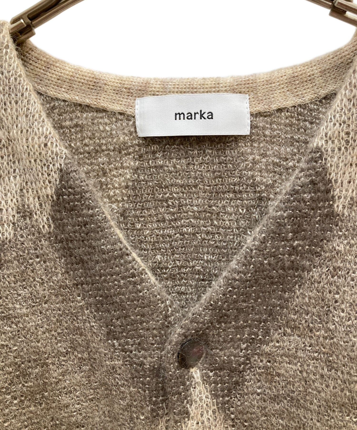 MARKA (マーカ) KID MOHAIR CARDIGAN/キッドモヘアカーディガン ベージュ サイズ:S