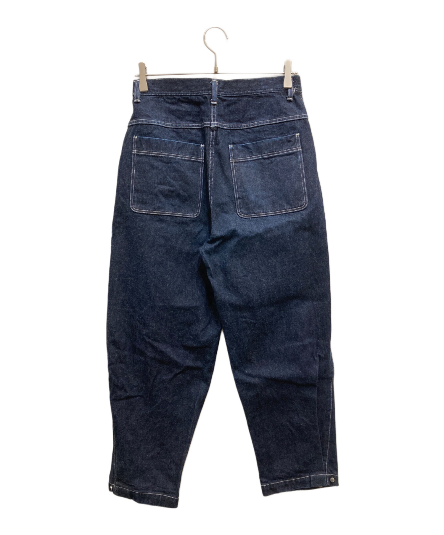 Text(MARKAWARE) (テクスト（マーカウェア）) WIDE PLEATED BAKER DENIM  PANTS/ワイドプリーツベイカーデニムパンツ サイズ:M