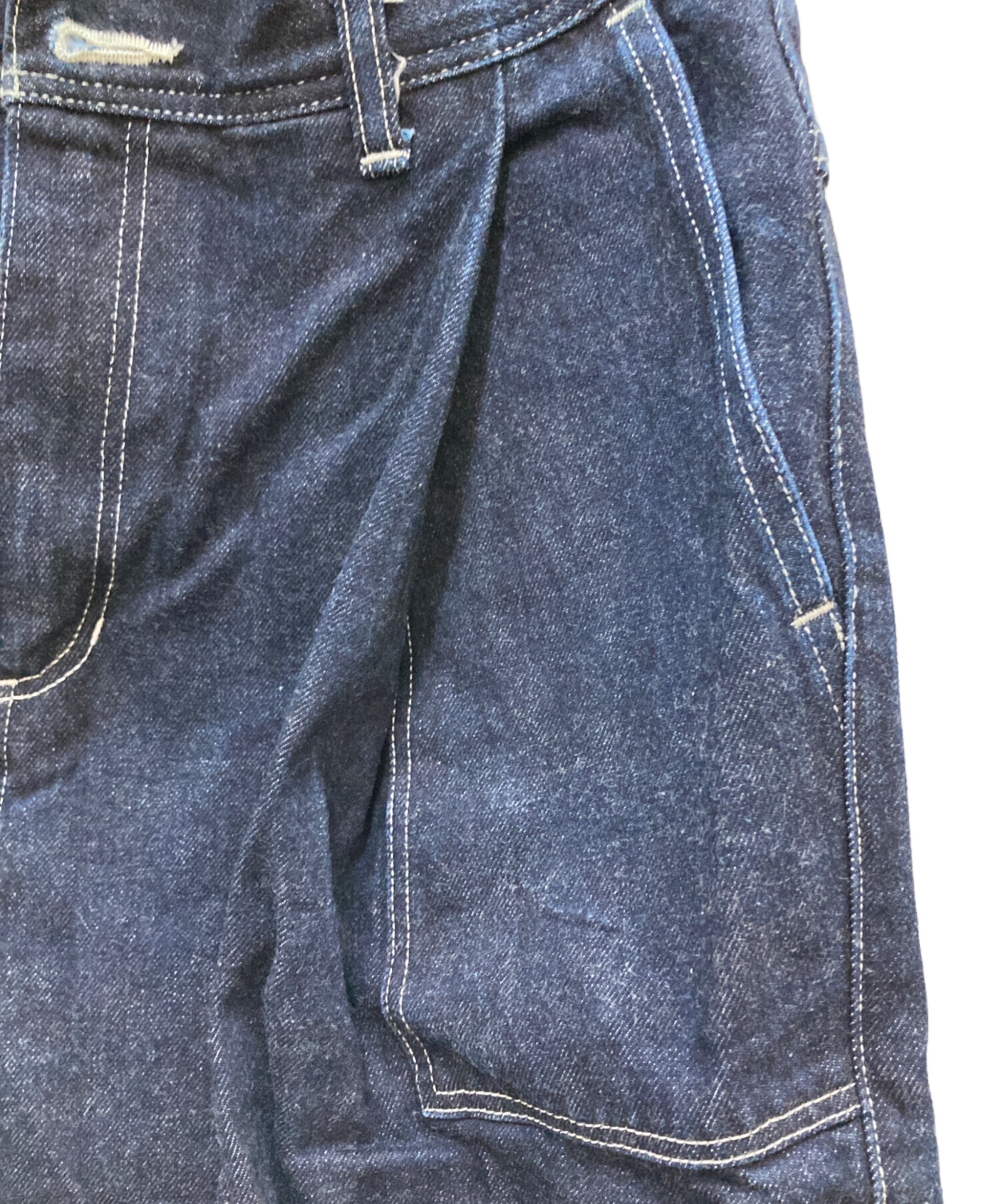 Text(MARKAWARE) (テクスト（マーカウェア）) WIDE PLEATED BAKER DENIM  PANTS/ワイドプリーツベイカーデニムパンツ サイズ:M