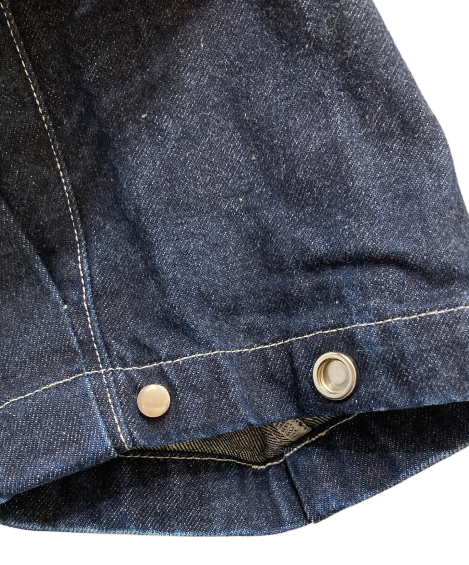 Text(MARKAWARE) (テクスト（マーカウェア）) WIDE PLEATED BAKER DENIM  PANTS/ワイドプリーツベイカーデニムパンツ サイズ:M