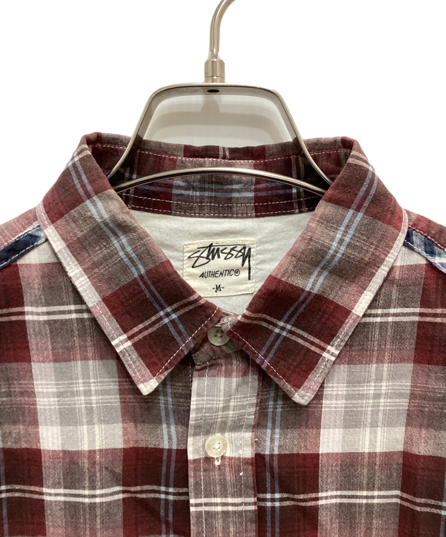 中古・古着通販】stussy (ステューシー) チェックシャツ レッド サイズ:M｜ブランド・古着通販 トレファク公式【TREFAC  FASHION】スマホサイト