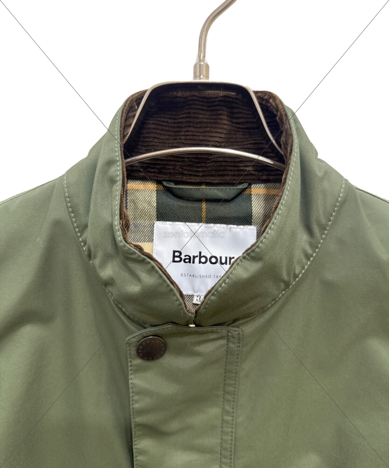 中古・古着通販】Barbour (バブアー) International Gallery BEAMS (インターナショナルギャラリービームス))  2WAYジップアップナイロンジャケット オリーブ サイズ:34｜ブランド・古着通販 トレファク公式【TREFAC FASHION】スマホサイト