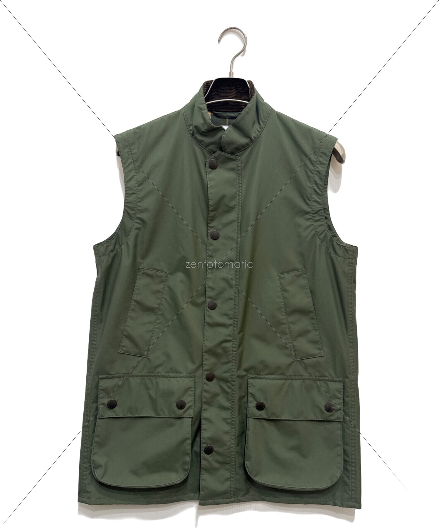 中古・古着通販】Barbour (バブアー) International Gallery BEAMS (インターナショナルギャラリービームス))  2WAYジップアップナイロンジャケット オリーブ サイズ:34｜ブランド・古着通販 トレファク公式【TREFAC FASHION】スマホサイト