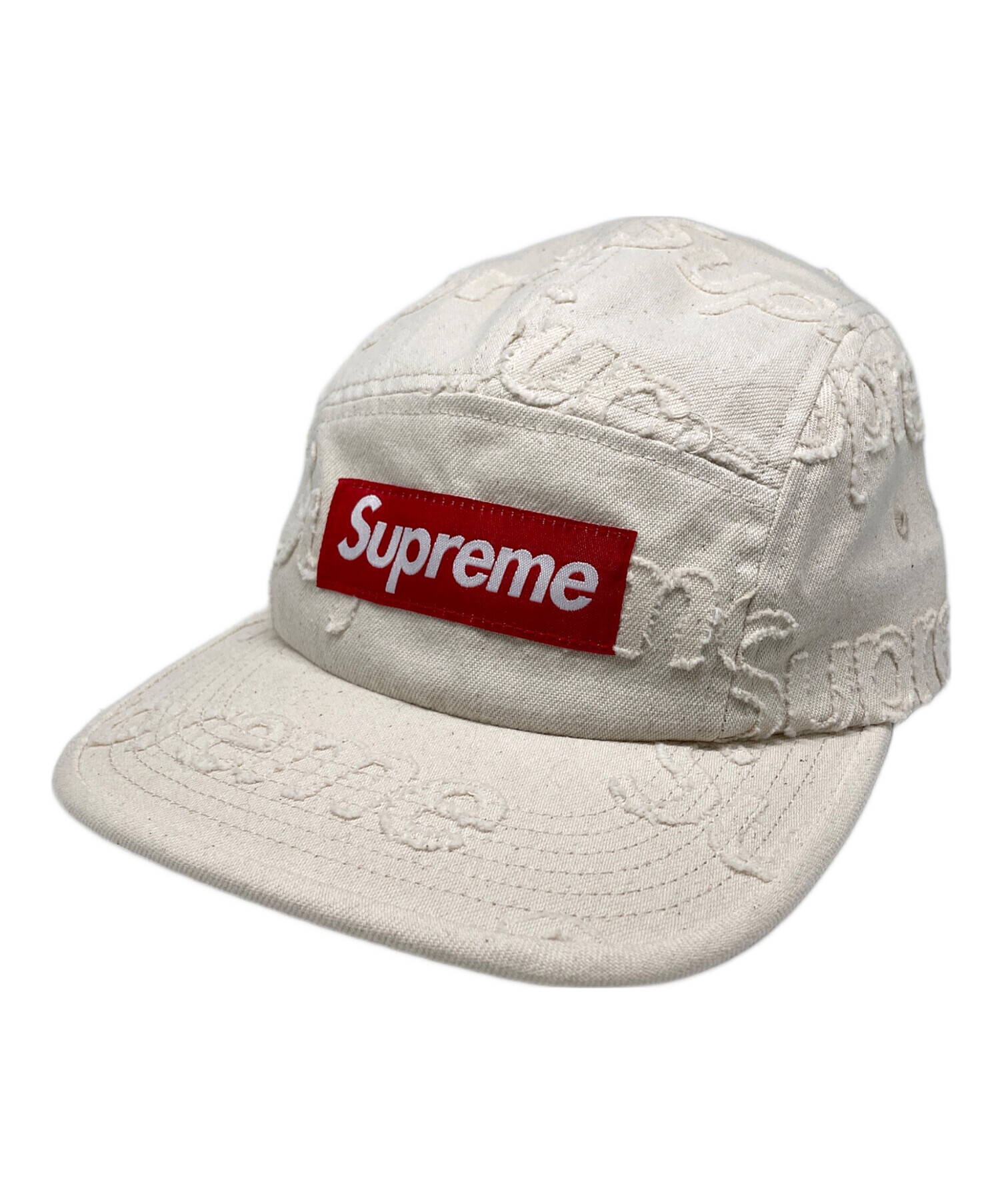 中古・古着通販】Supreme (シュプリーム) Lasered Denim Camp Cap/レーザーデニムキャンプキャップ  アイボリー｜ブランド・古着通販 トレファク公式【TREFAC FASHION】スマホサイト