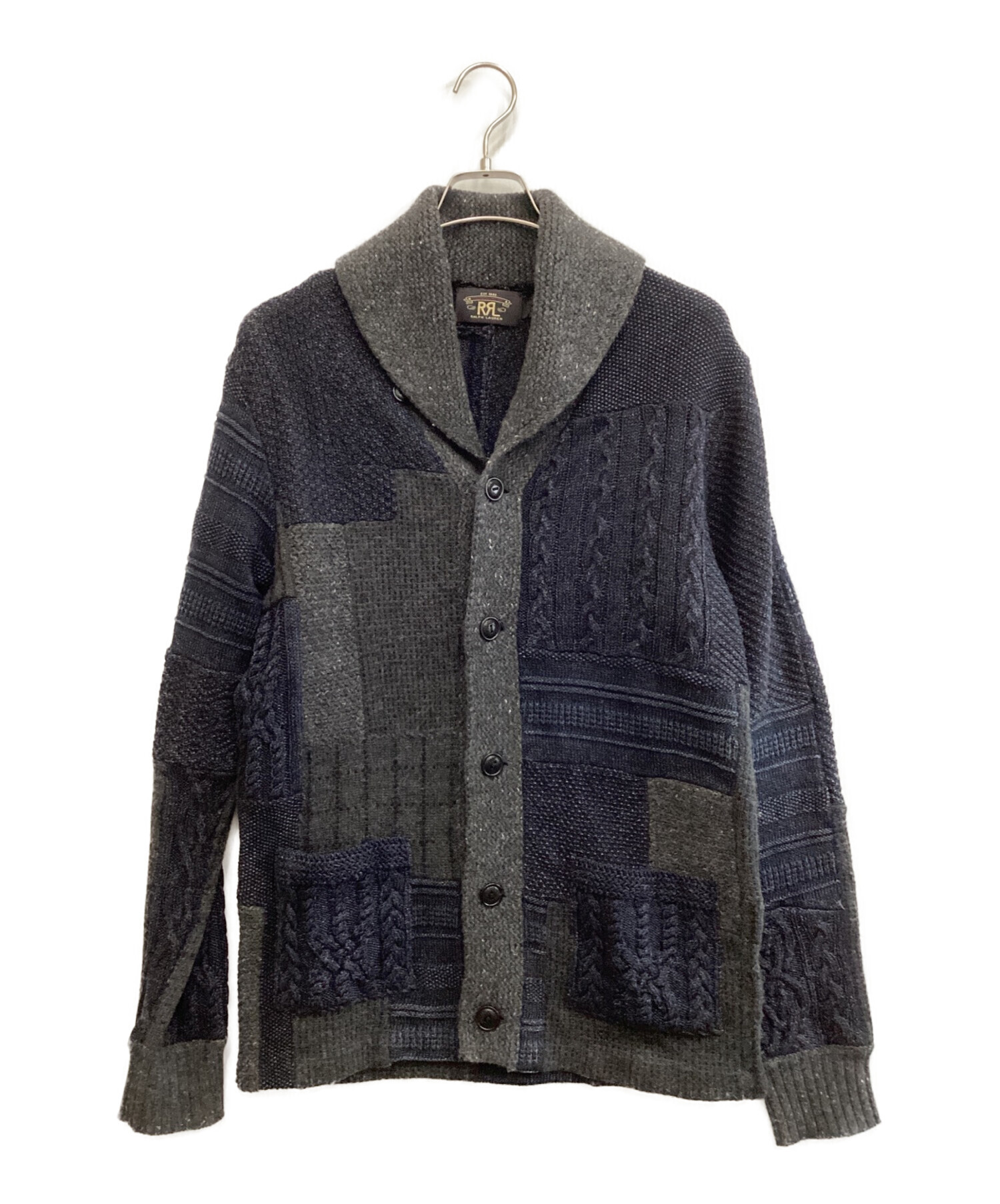 中古・古着通販】RRL (ダブルアールエル) Indigo Patchwork Cardigan