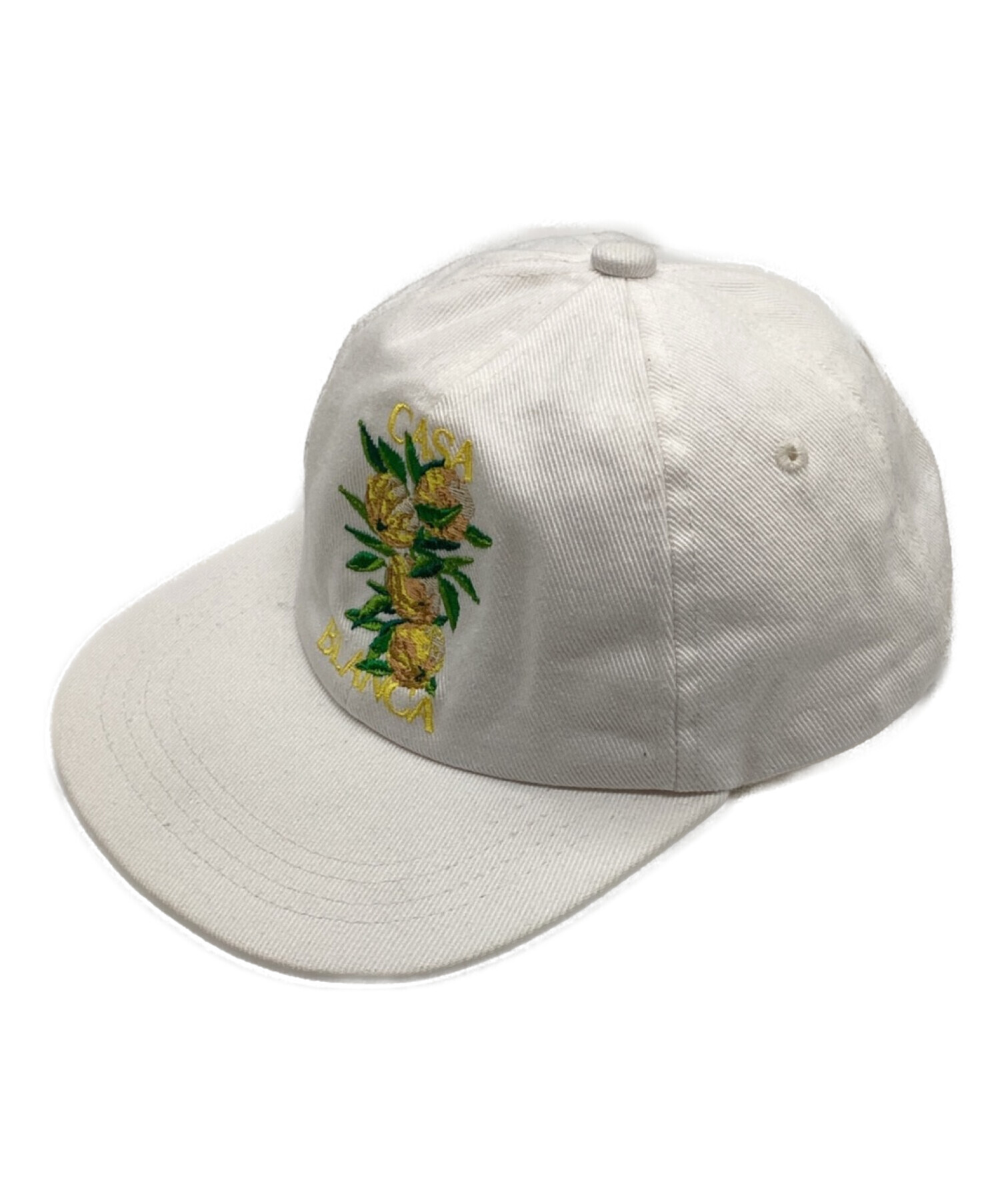 CASABLANCA (カサブランカ) embroidery cap ホワイト サイズ:O/S
