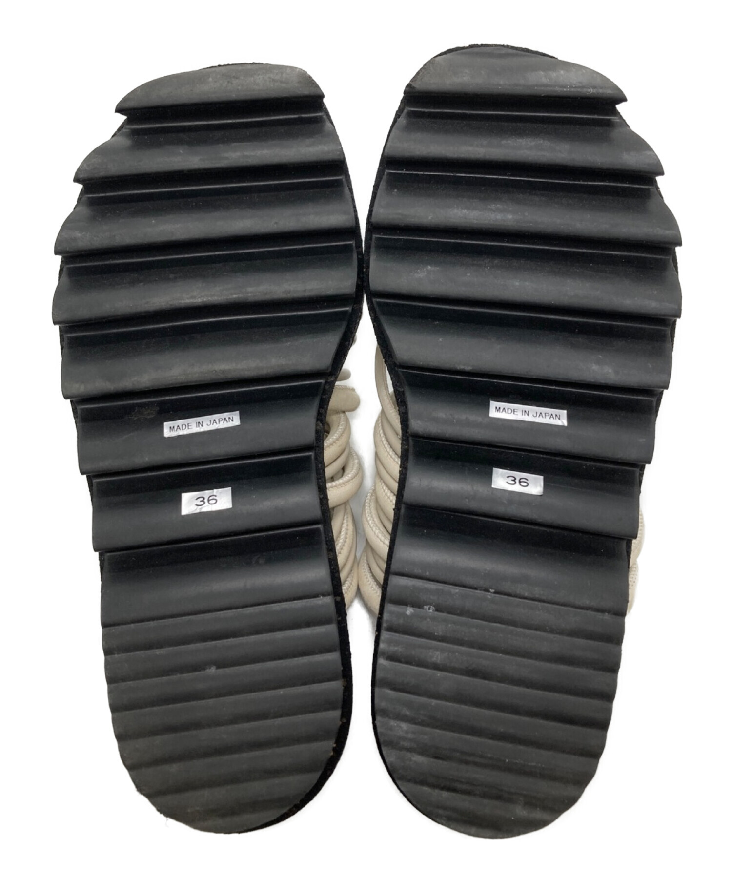 sacai (サカイ) tube strap sandals ベージュ サイズ:36
