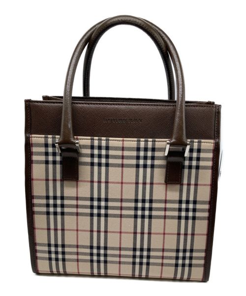 中古・古着通販】BURBERRY (バーバリー) ノバチェックハンドバッグ