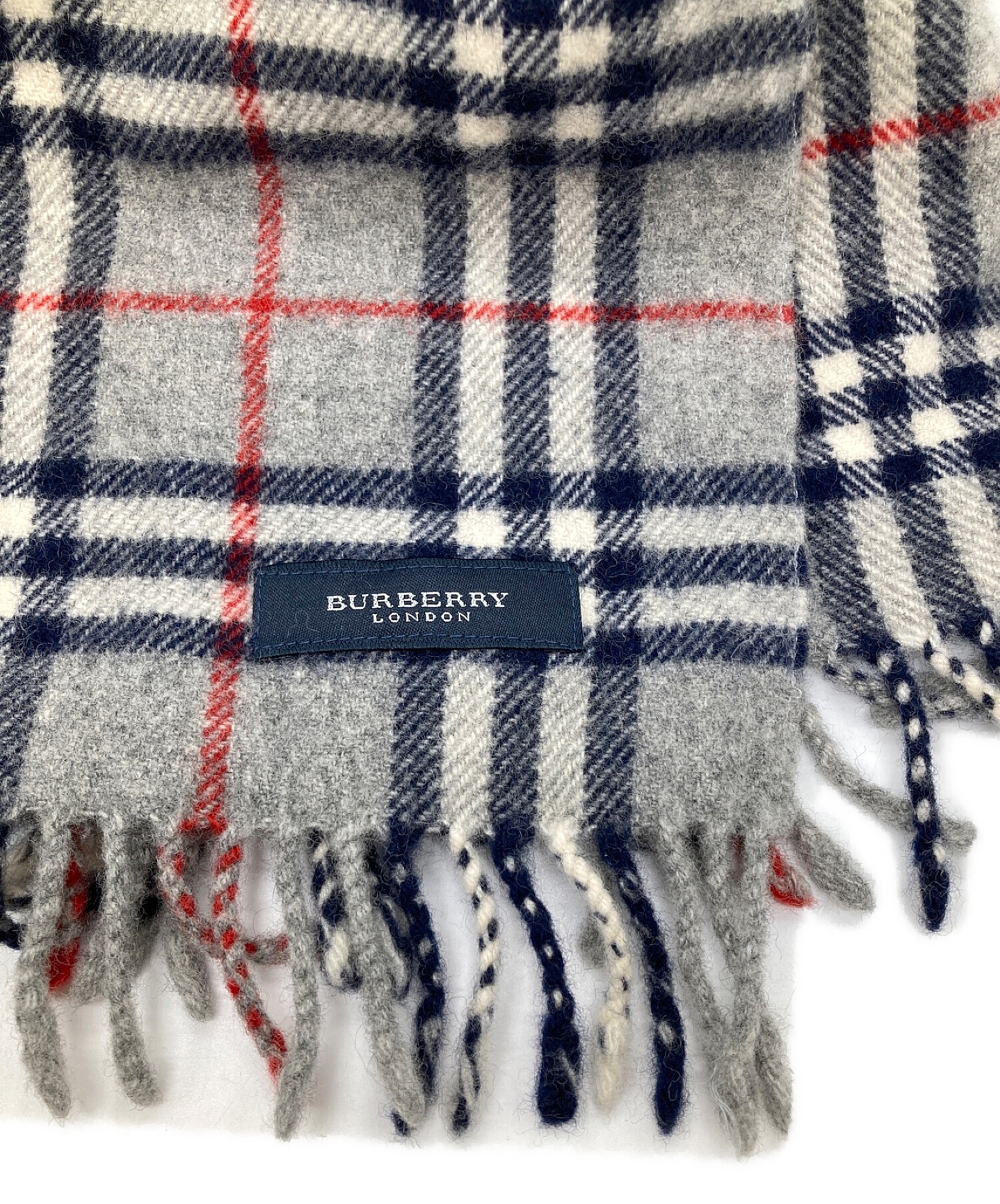 BURBERRY LONDON (バーバリーロンドン) ノヴァチェックマフラー グレー