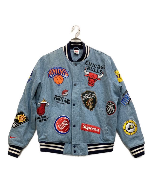 中古・古着通販】NIKE (ナイキ) Supreme (シュプリーム) NBA Denim Warm-Up Jacket インディゴ サイズ:M｜ブランド・古着通販  トレファク公式【TREFAC FASHION】スマホサイト