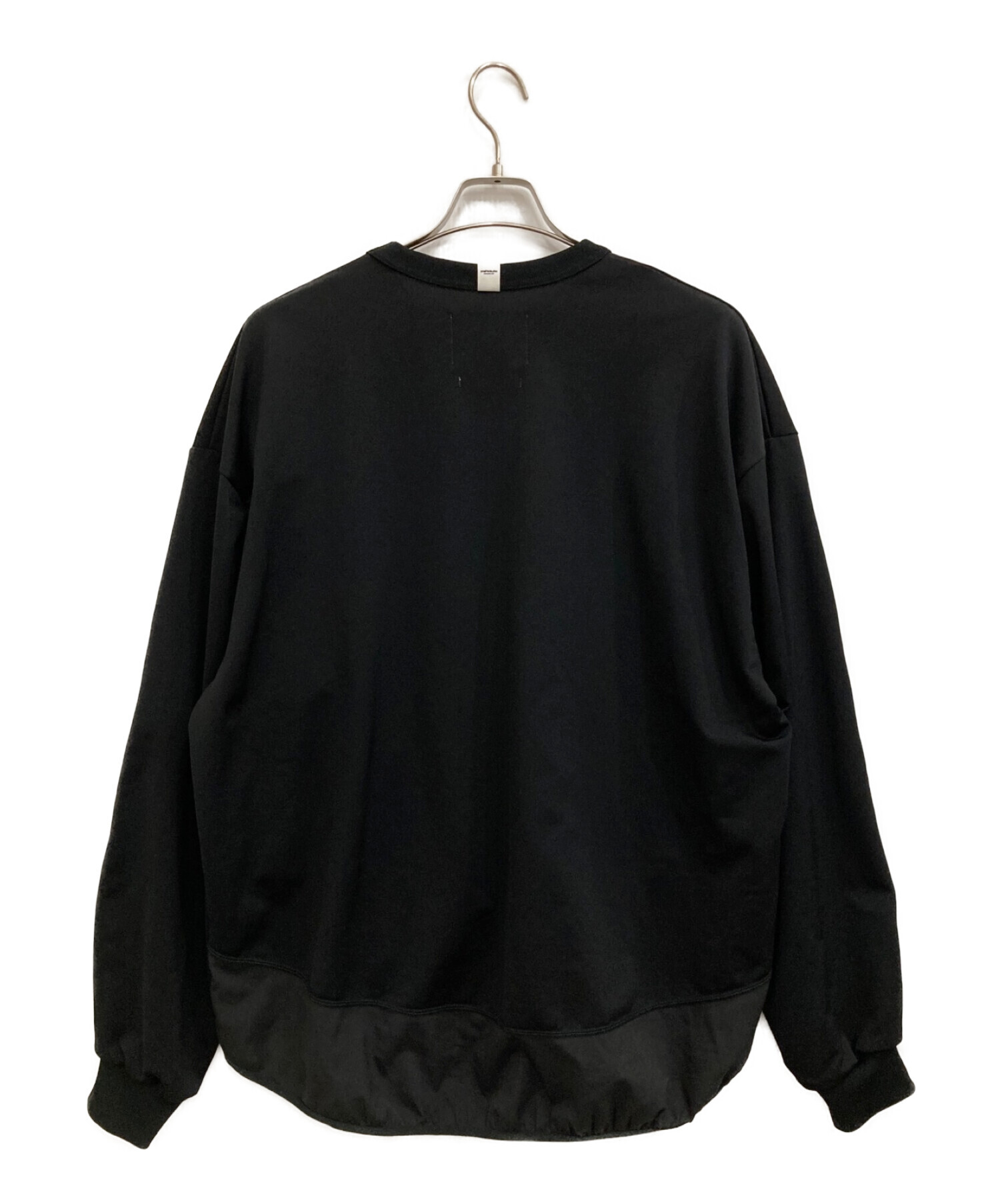 中古・古着通販】yoshio kubo (ヨシオクボ) CIRCLE SWEAT TOP ブラック