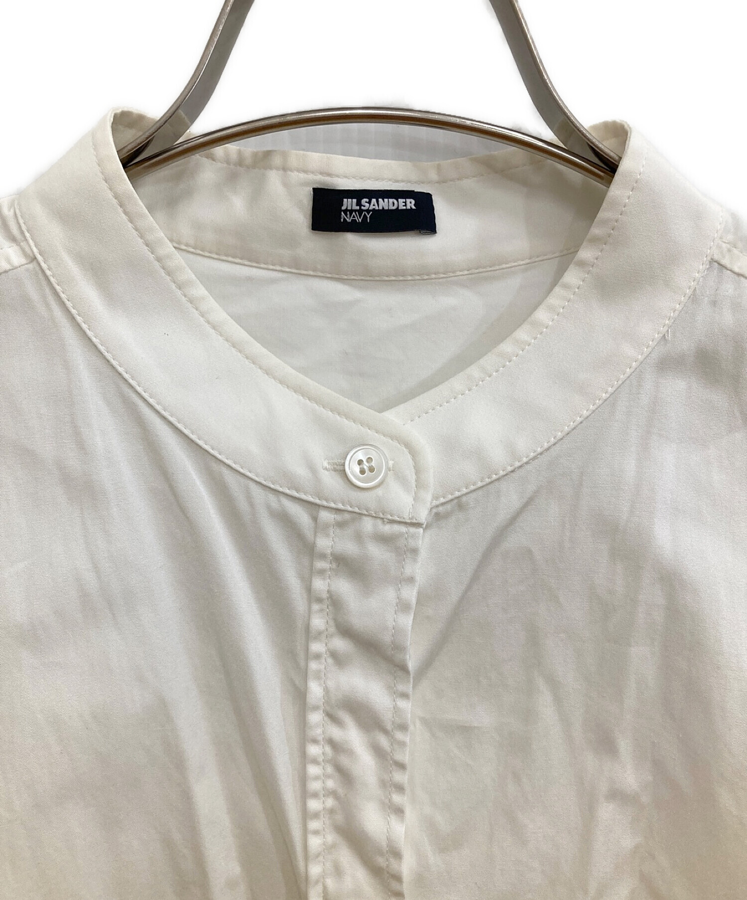 JIL SANDER NAVY (ジルサンダー ネイビー) シャツワンピース ホワイト サイズ:36