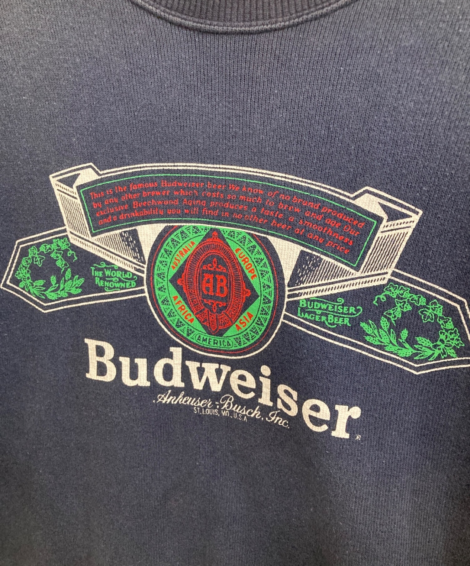 中古・古着通販】BUDWEISER (バドワイザー) スウェット ネイビー サイズ:Large｜ブランド・古着通販 トレファク公式【TREFAC  FASHION】スマホサイト