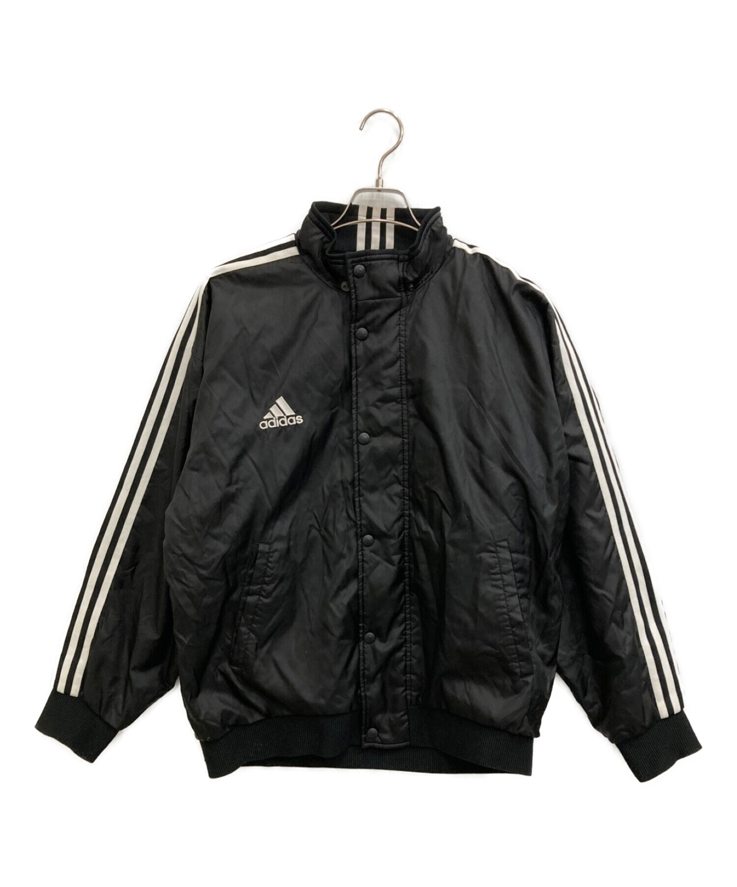 中古・古着通販】adidas (アディダス) ブルゾン ブラック サイズ:表記