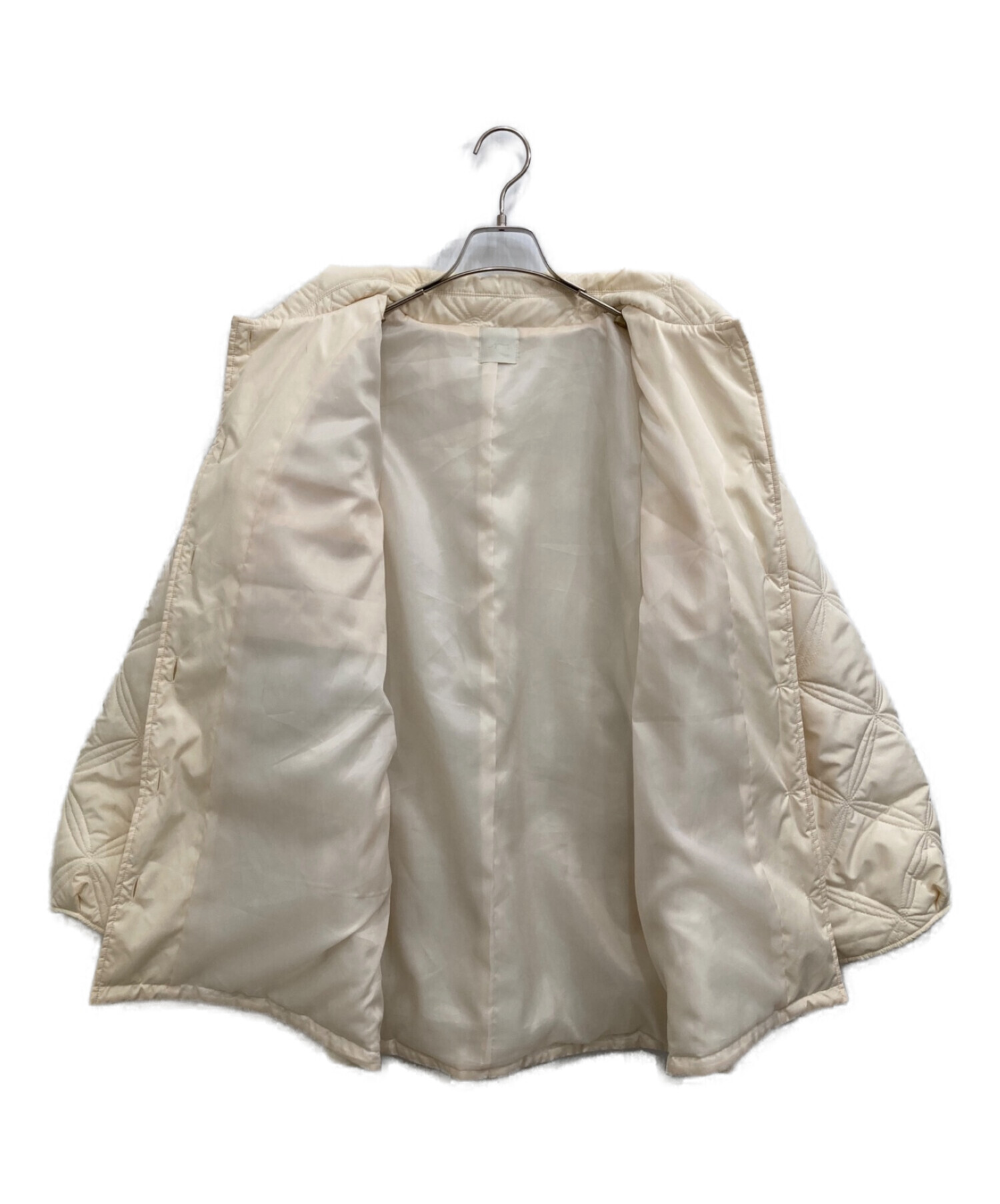 Amiur (エミレ) big collar quilting jacket ホワイト サイズ:F