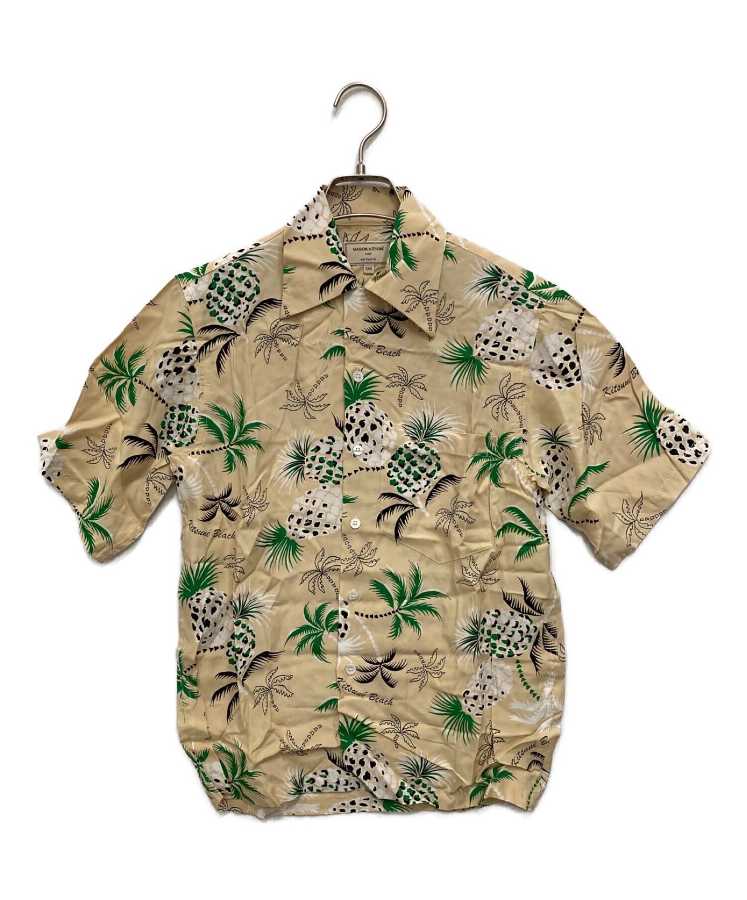 肩幅47【新品未使用】メゾンキツネ Kona Bay Hawaii アロハシャツ