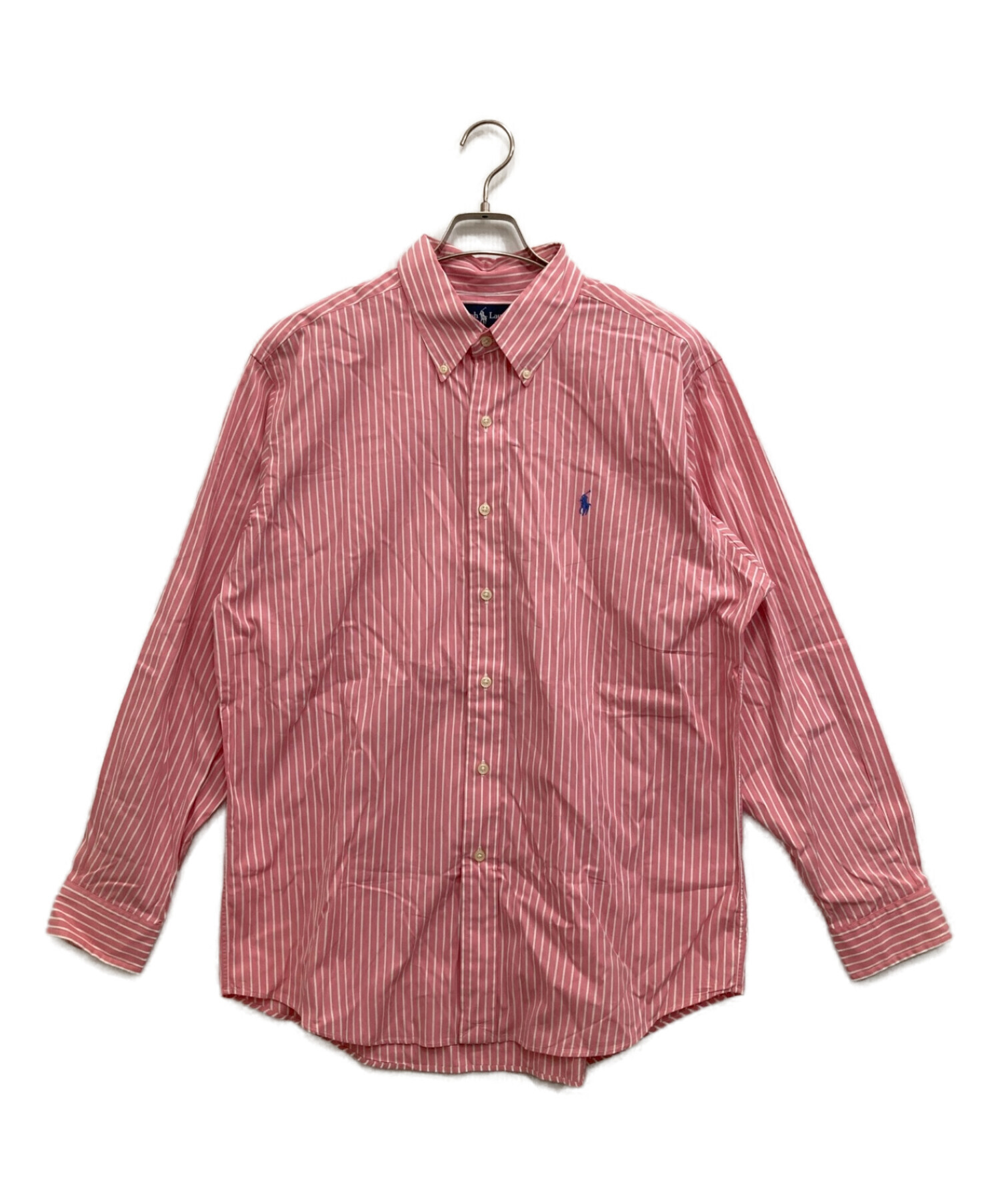 POLO RALPH LAUREN (ポロ・ラルフローレン) ストライプシャツ ピンク サイズ:XL