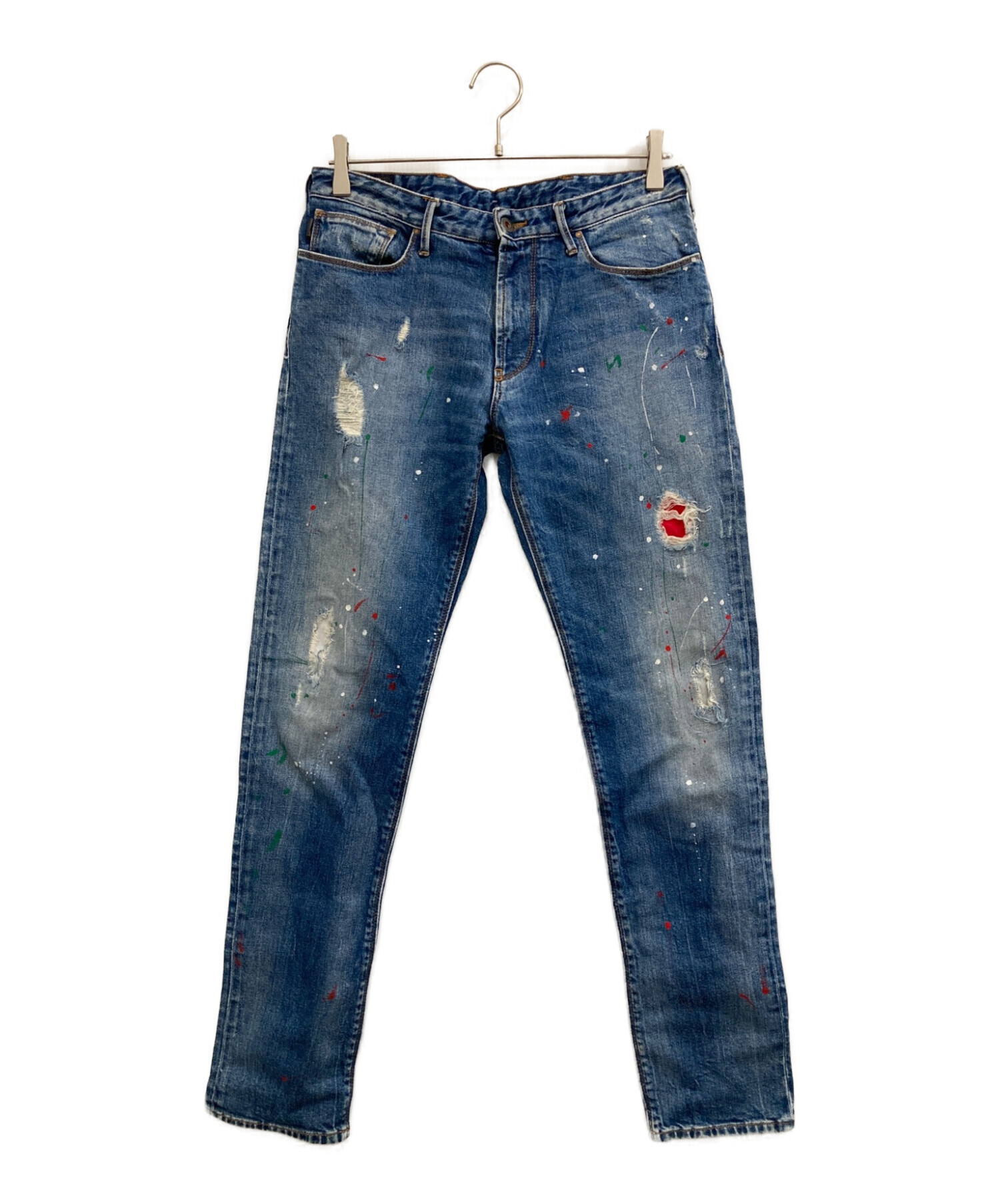 中古・古着通販】ARMANI JEANS (アルマーニジーンズ) ペンキダメージ