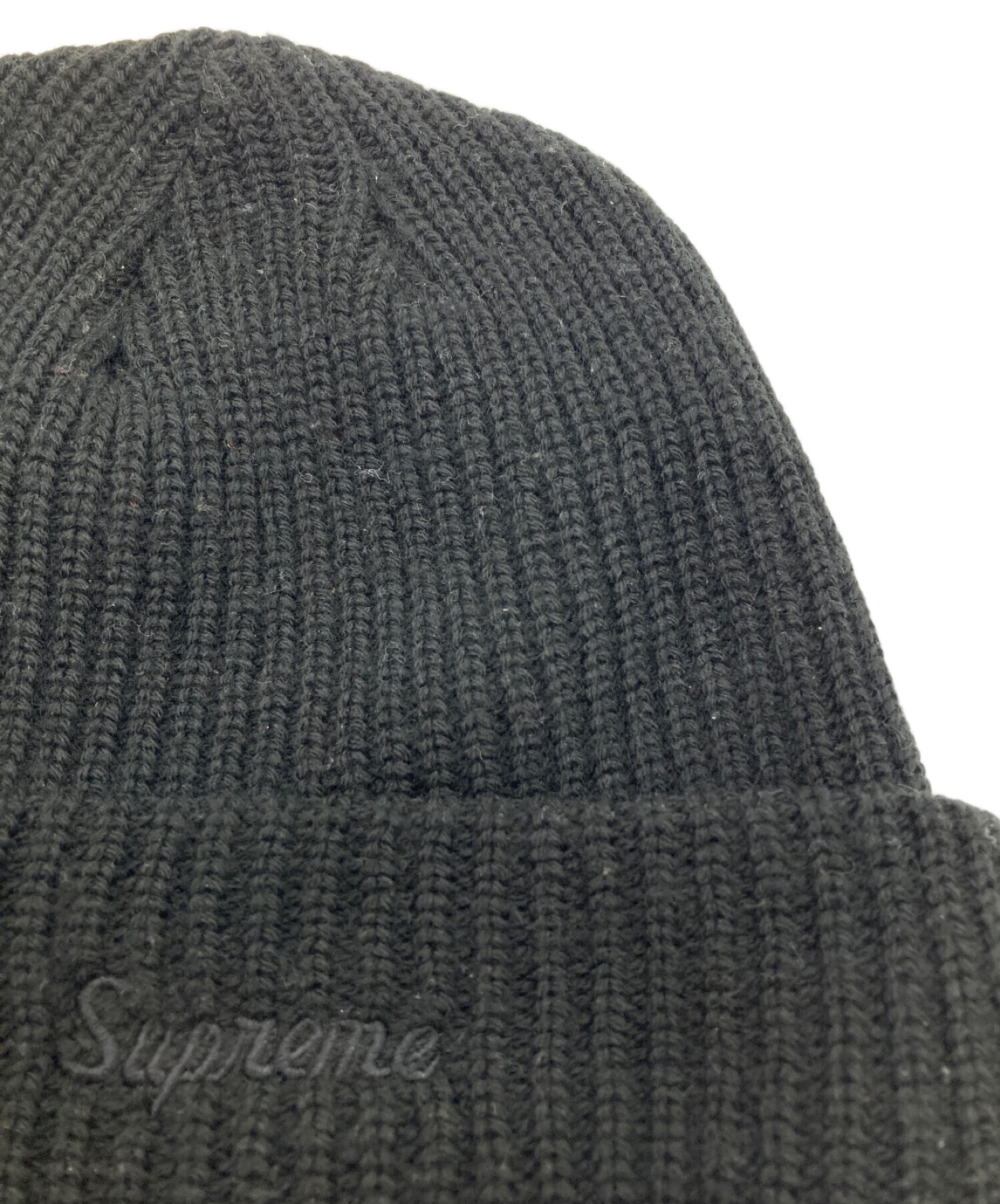 SUPREME (シュプリーム) ニット帽 ブラック