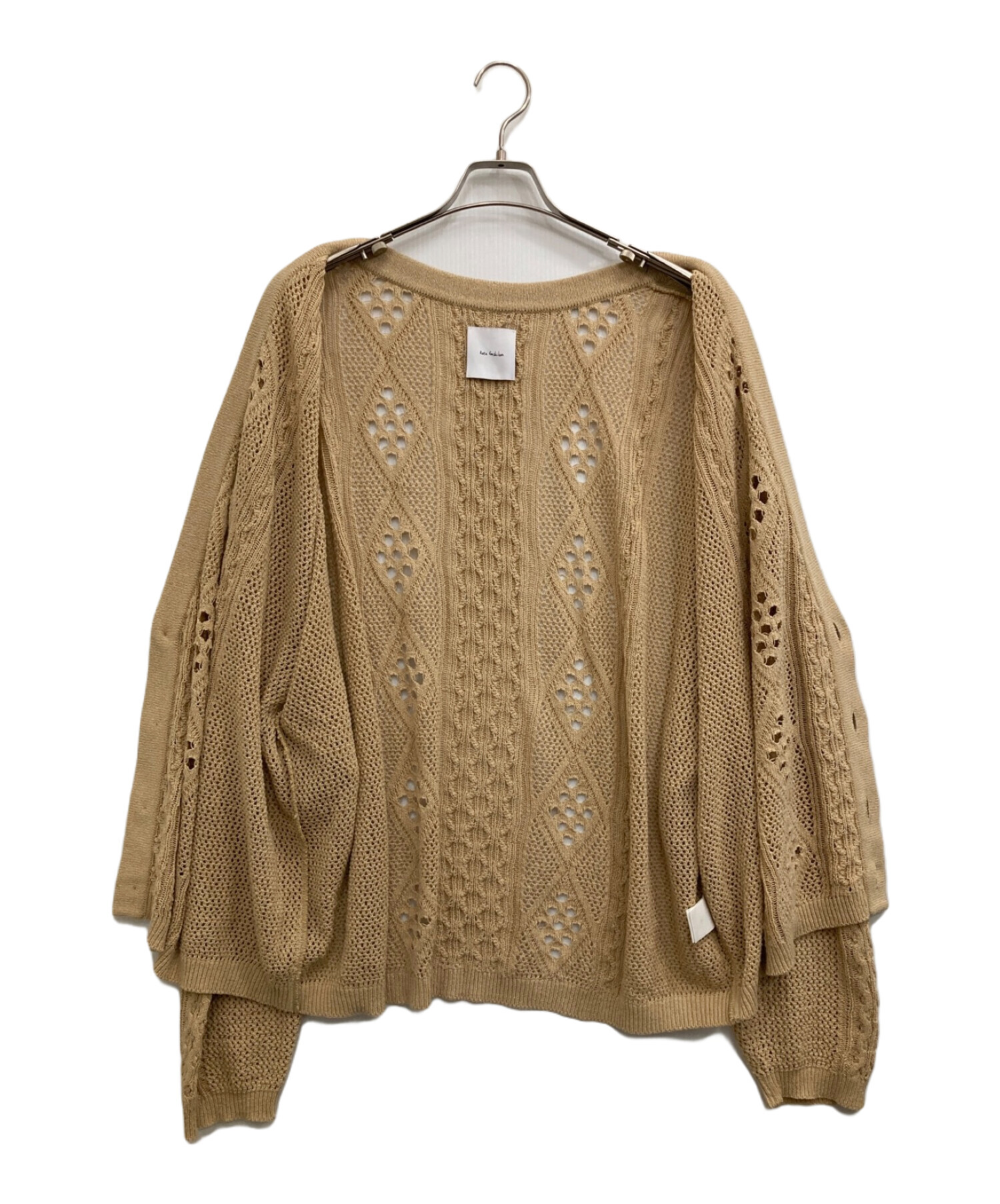 中古・古着通販】kota gushiken (コウタグシケン) Lace aran Cardigan ベージュ サイズ:2｜ブランド・古着通販  トレファク公式【TREFAC FASHION】スマホサイト