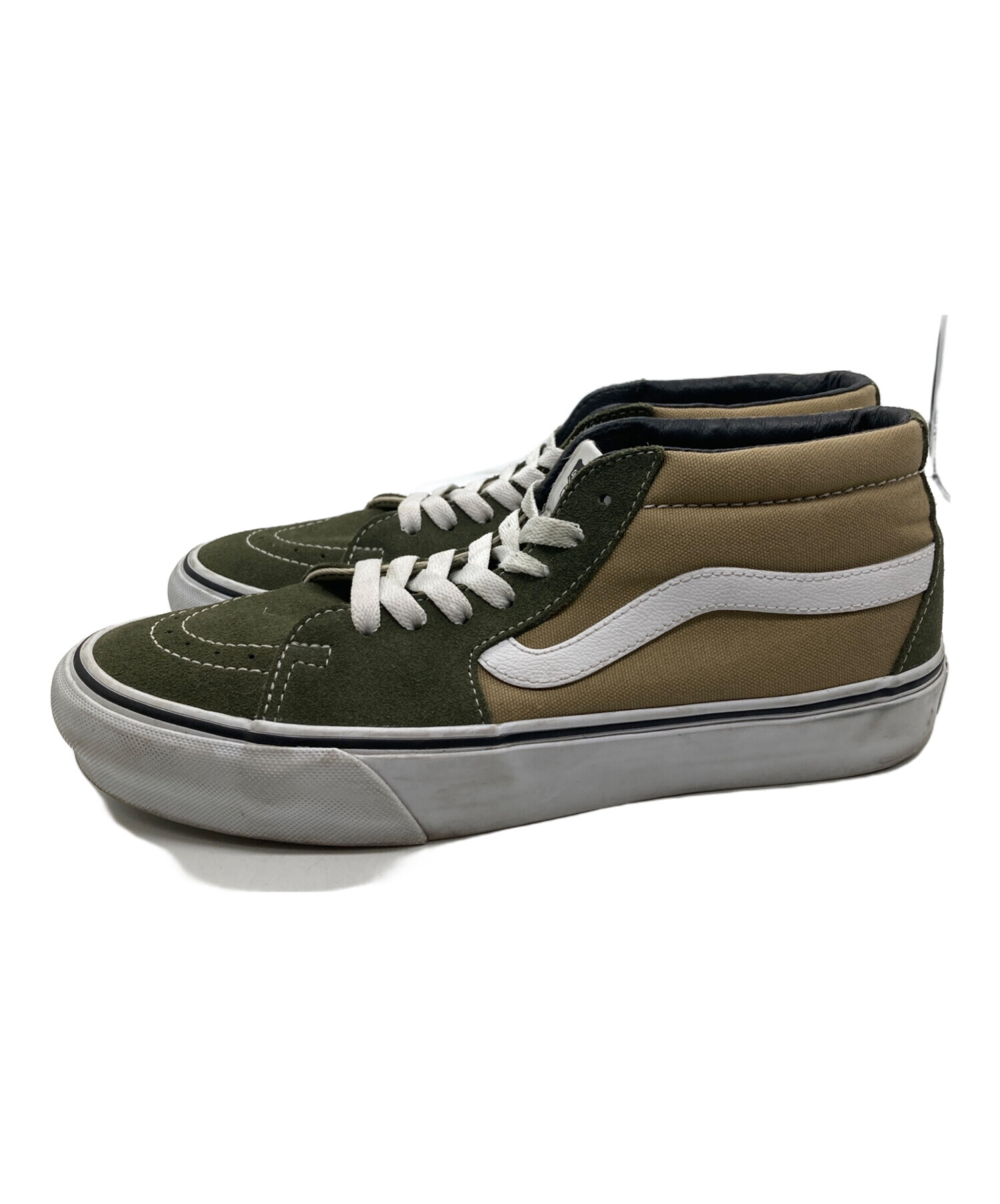 中古・古着通販】VANS (バンズ) JJJJound (ジョウンド) SK8-Mid オリーブ サイズ:26.5CM｜ブランド・古着通販  トレファク公式【TREFAC FASHION】スマホサイト