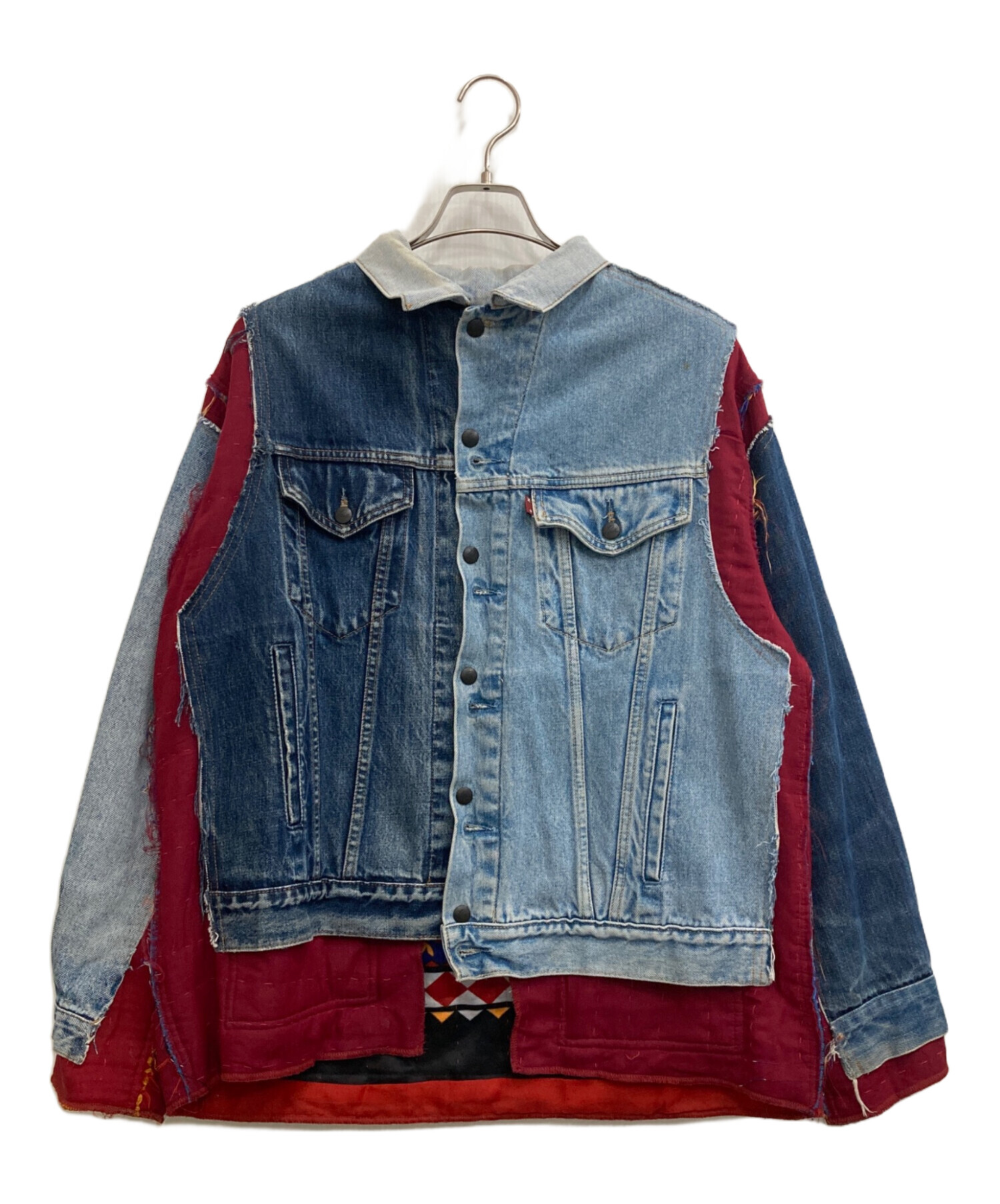 Rebuild by Needles (リビルドバイニードルス) Jean Jacket + Rug - Covered Reversible  Jacket インディゴ サイズ:M