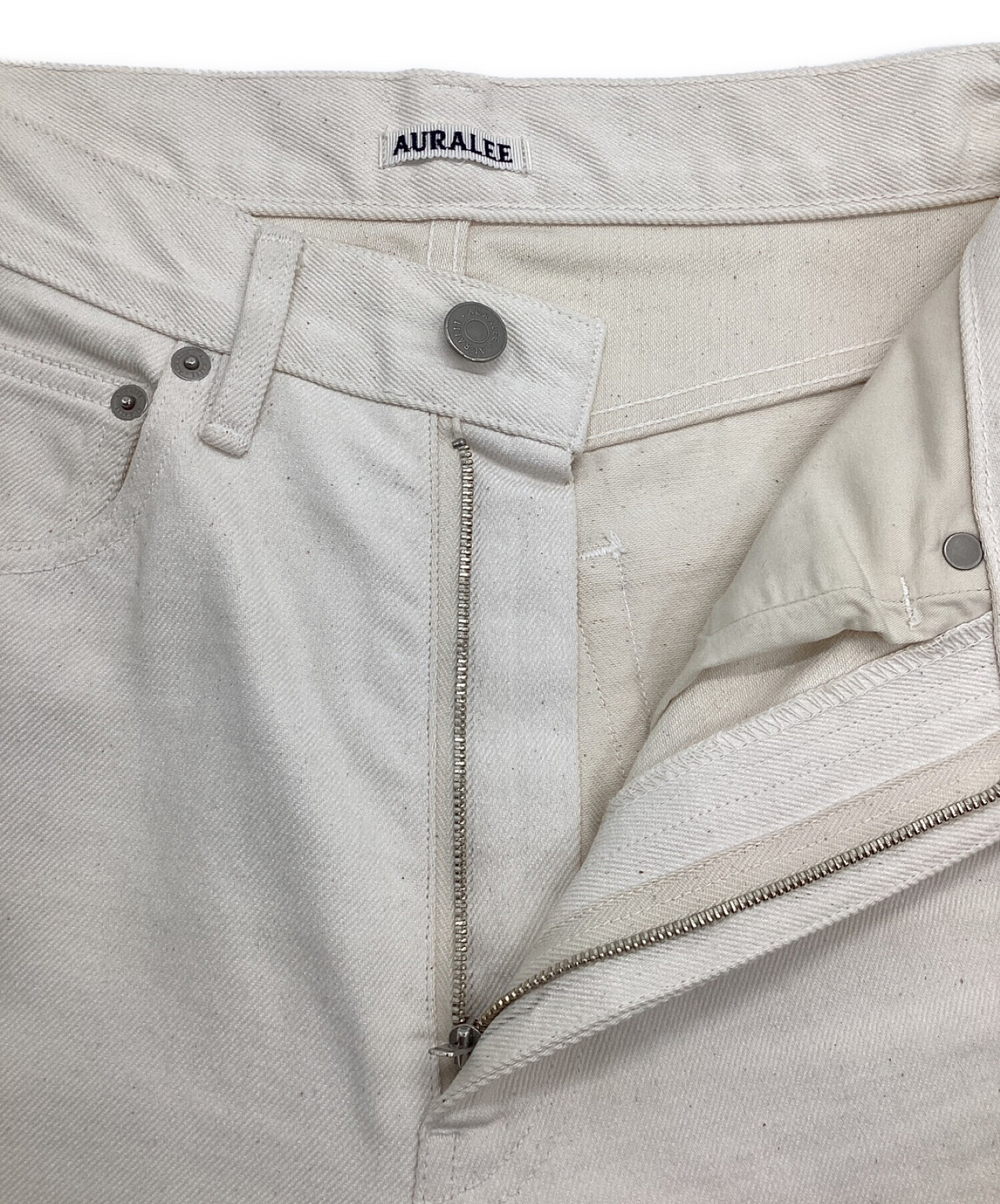 中古・古着通販】AURALEE (オーラリー) HARD TWIST DENIM ホワイト