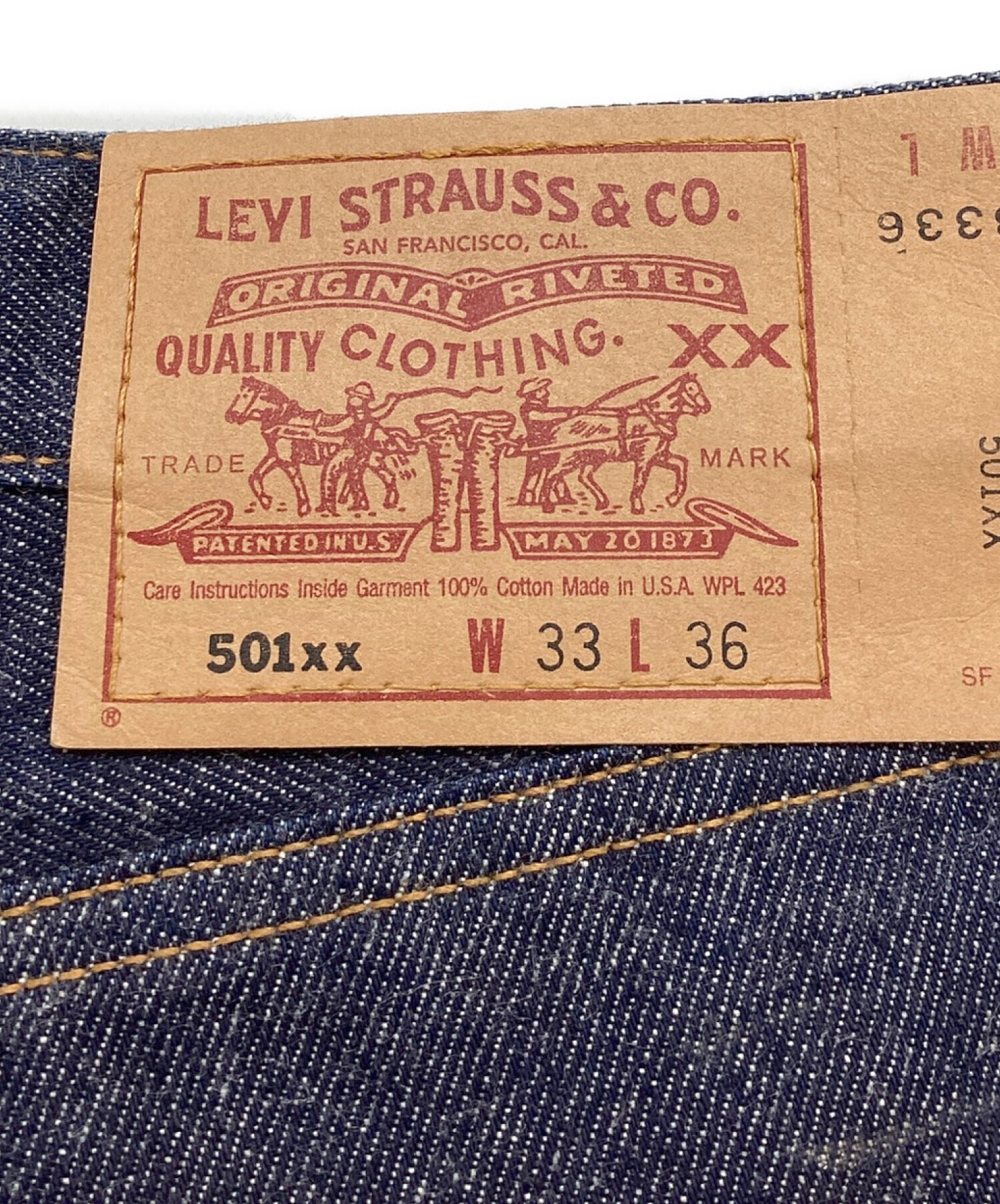 中古・古着通販】LEVI'S (リーバイス) デニムパンツ インディゴ サイズ